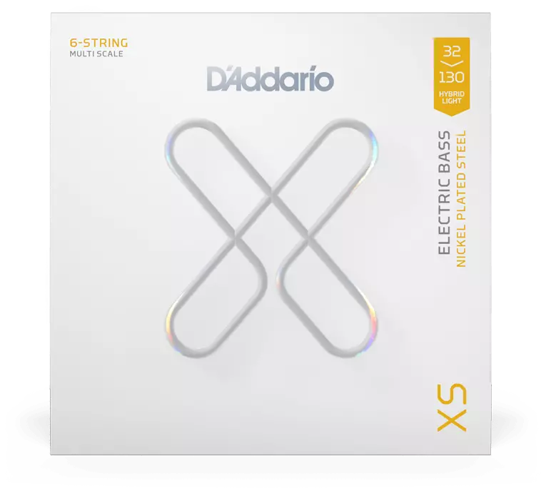D’Addario XSB32130MS Bass Hybrid Light Multiscale 6-String 32-130 1