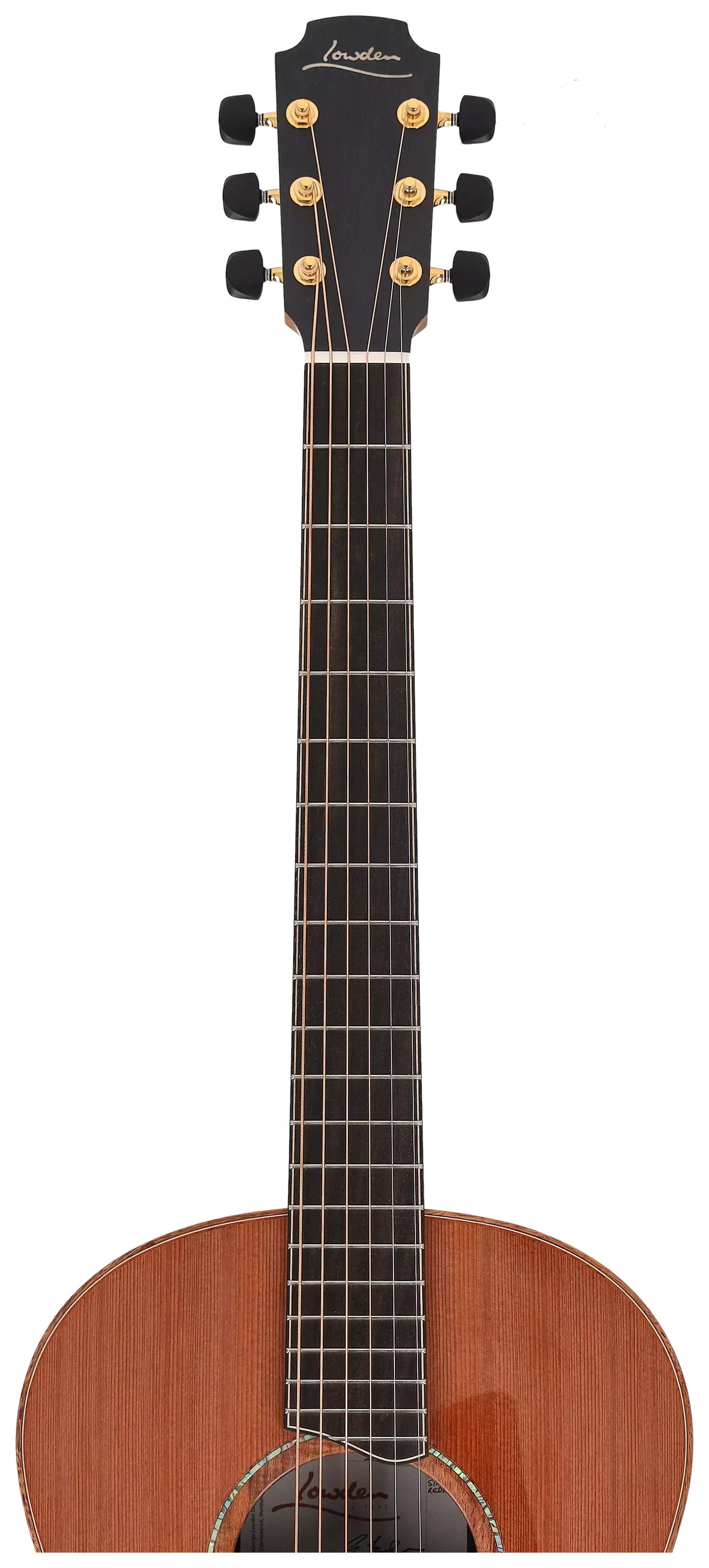 Lowden F-50 Bevel Ancient Bog Oak Sinker Redwood 13