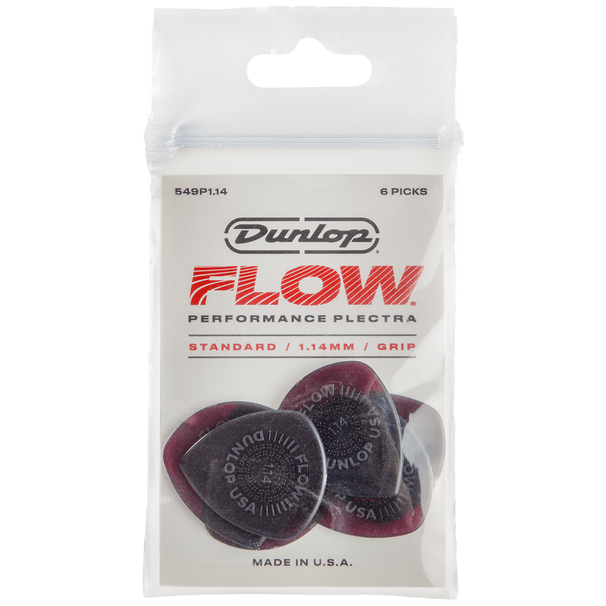 Dunlop Flow Standard Grip 1.14 Player's Pack 6 Stück