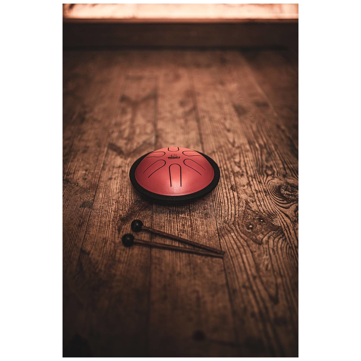 Nino Percussion - Nino Percussion Nino Percussion Mini Melody Steel Tongue Drum ROT - 5