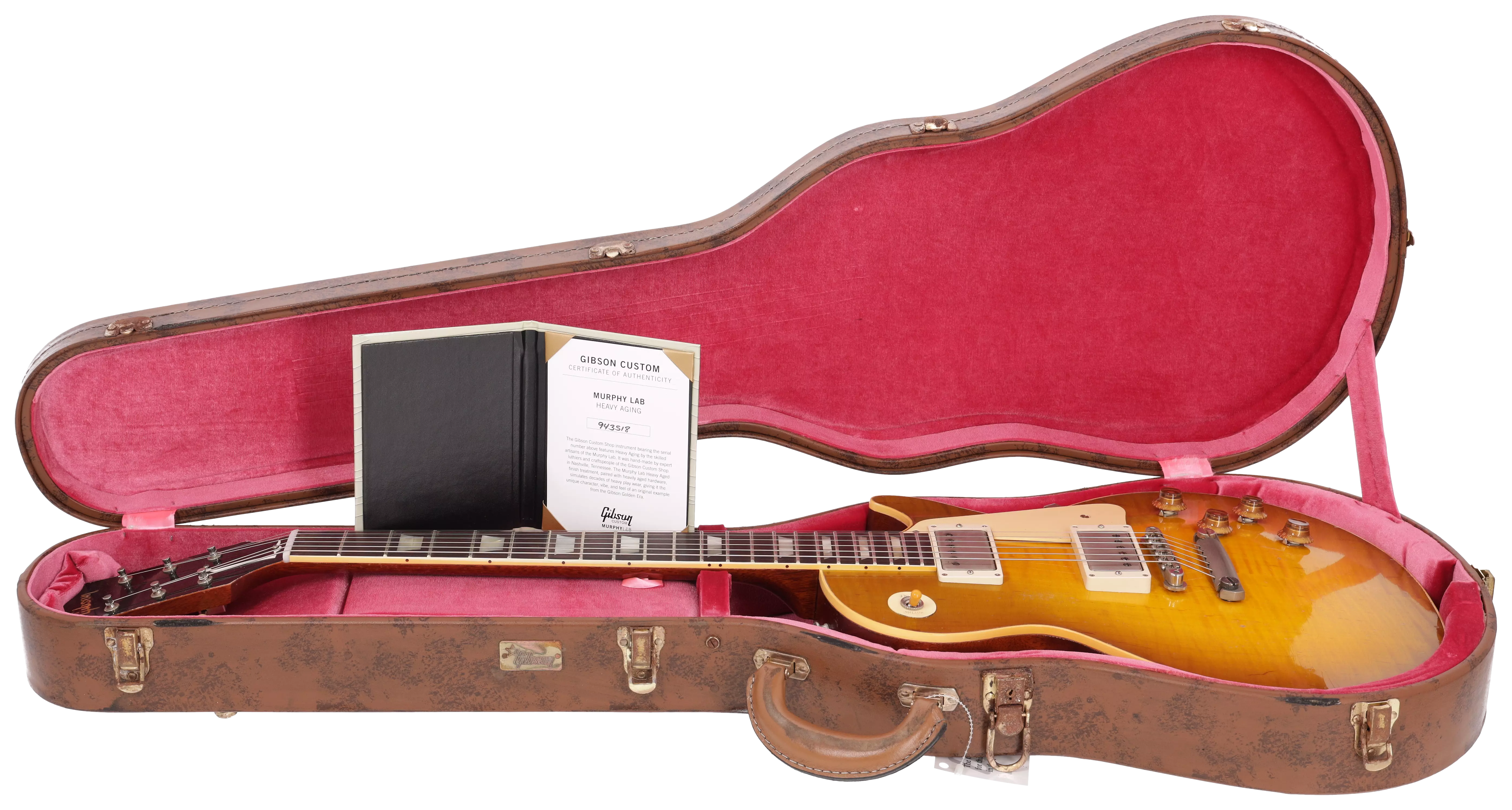 Gibson 1959 Les Paul Standard Reissue Heavy Aged Green Lemon Fade Murphy Lab #4 17