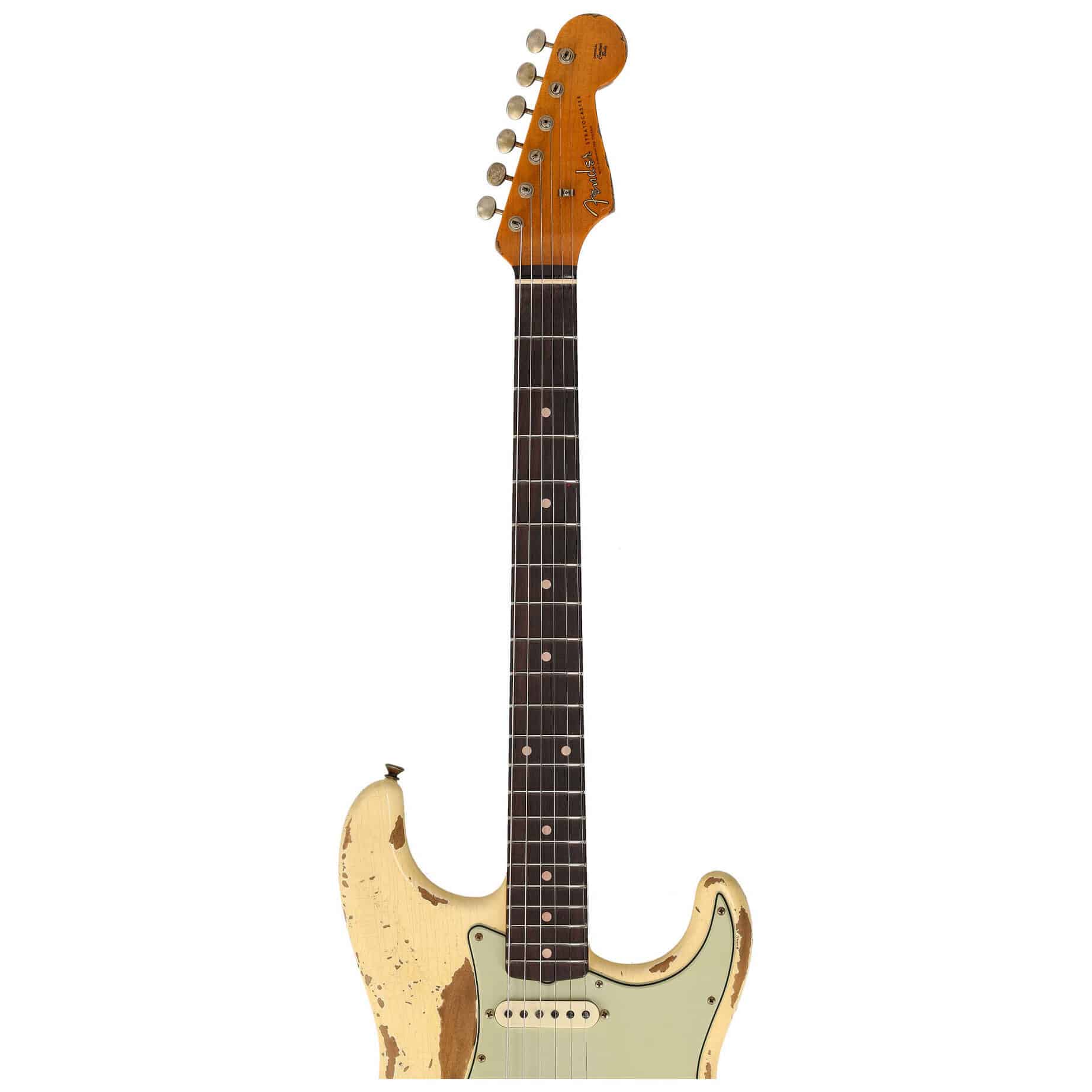 Fender LTD Custom Shop 60 Dual Mag Stratocaster Super Heavy Relic Aged Vintage White 19