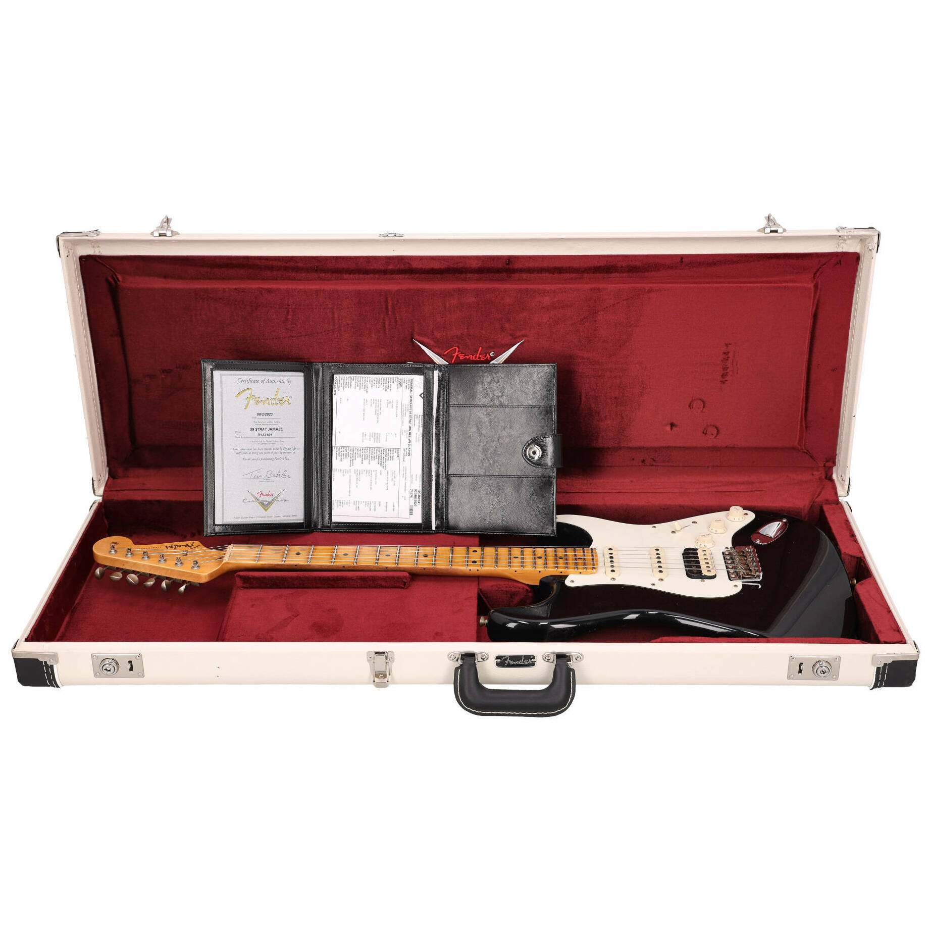 Fender Custom Shop 1959 Stratocaster Dealer Select JRN HSS MN BLK #2 14
