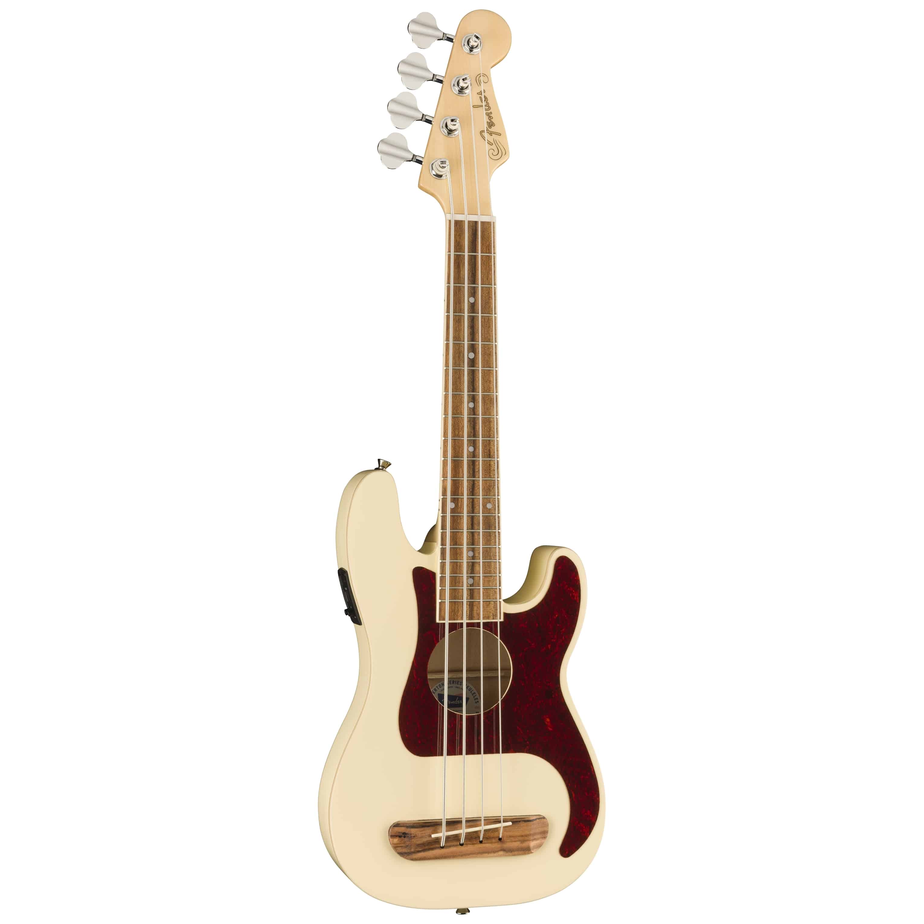 Fender Fullerton Precision Bass Uke Olympic White 4
