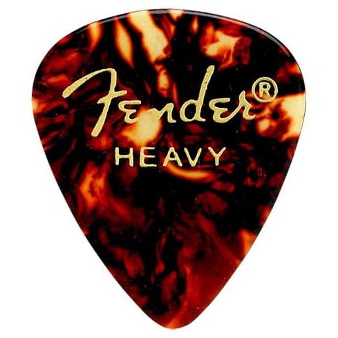 Fender 351 Shape Classic Celluloid Pick - Heavy - Shell
