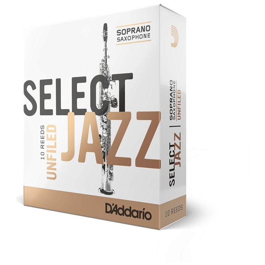 D’Addario Woodwinds - D’Addario Woodwinds Select Jazz Unfiled - Sopran Saxophone 3M - 10er Pack