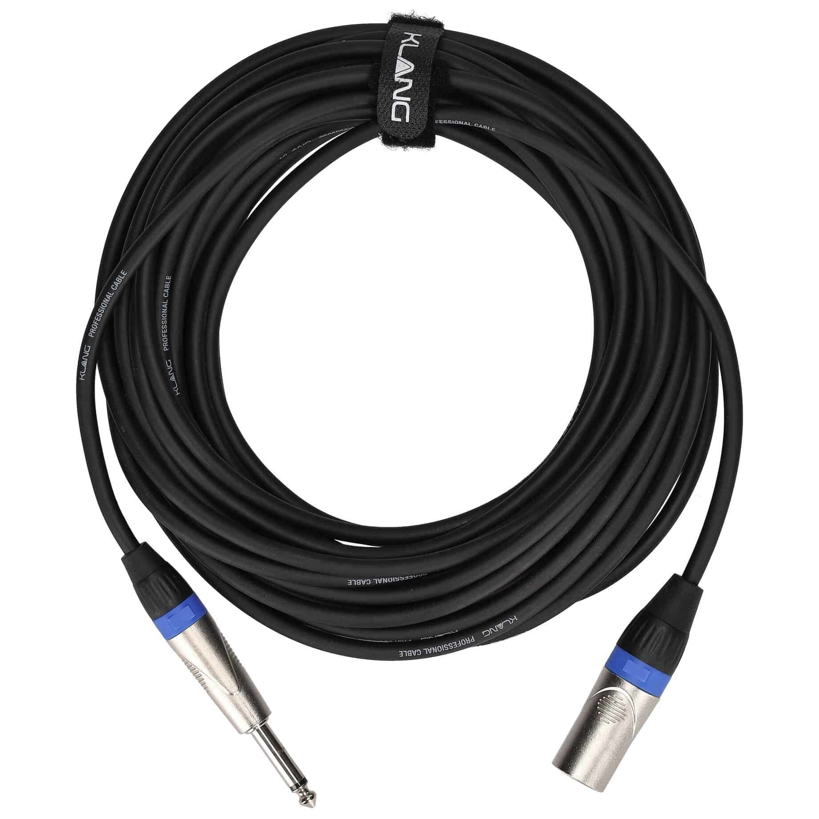 Klang Audiokabel PRO, 10 Meter XLR male - 6,3 Klinke, male, mono - Audiokabel