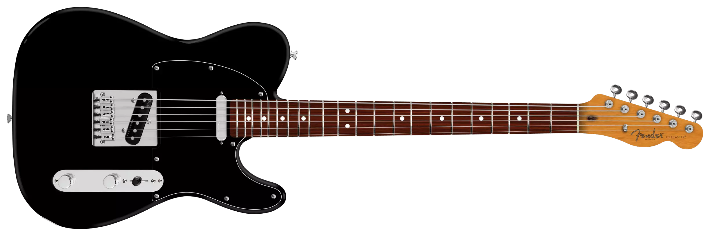Fender 75th Anniversary Player II Baritone Telecaster RW Black 1