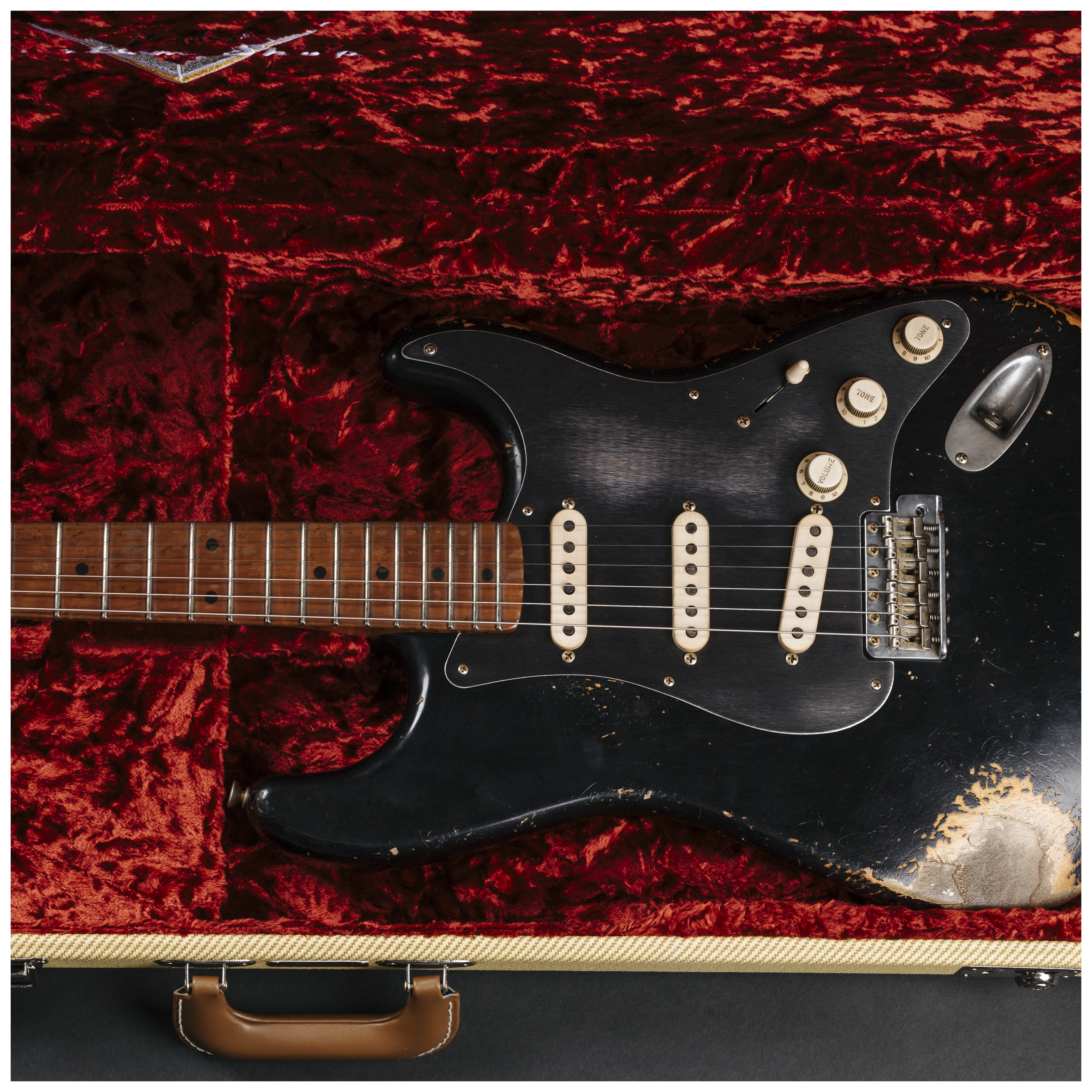 Fender Custom Shop 50´s Stratocaster HVYREL BLK over VB MBAH #R147632 32