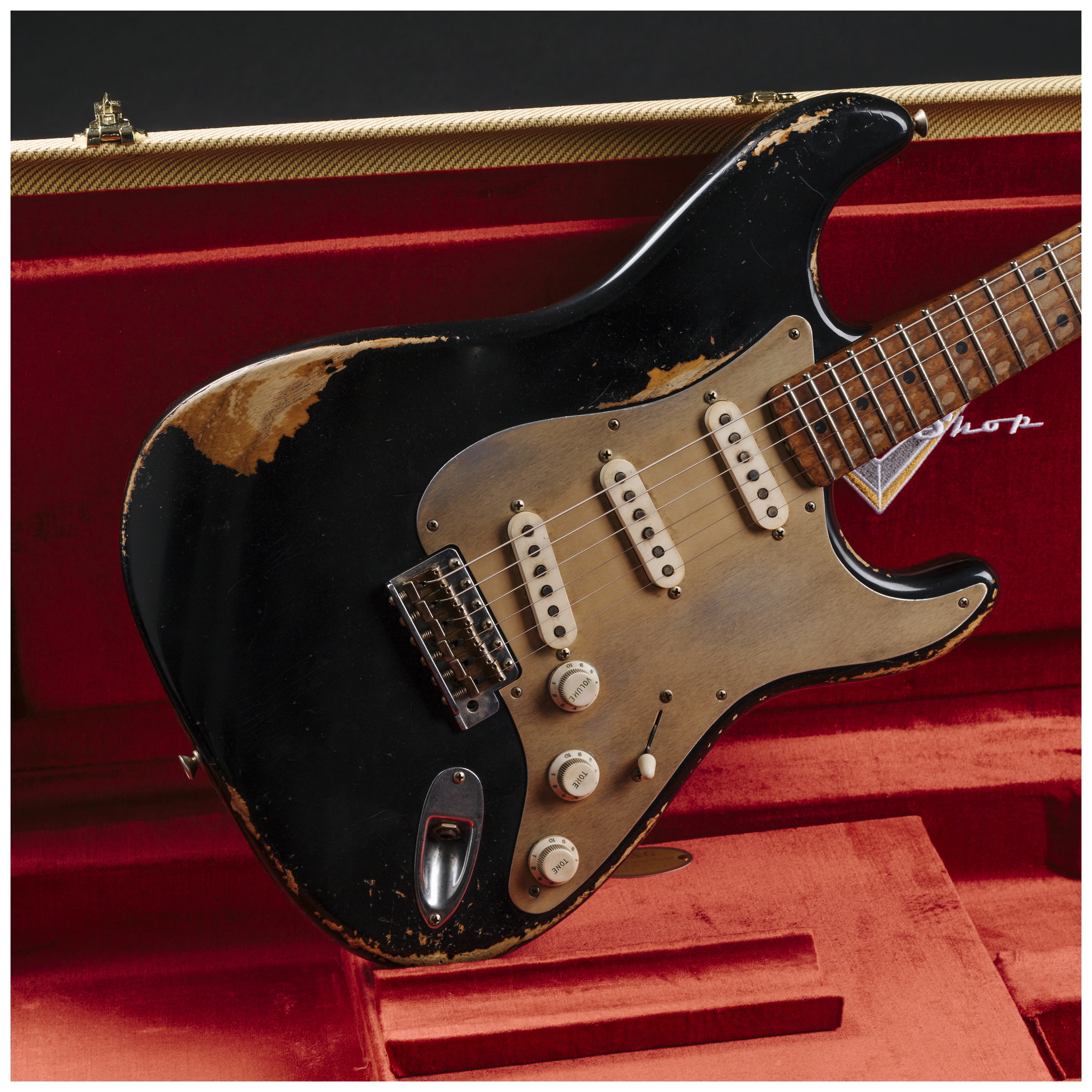 Fender Custom Shop 50´s Stratocaster HVYREL BLK over VB MBAH #R129489 27