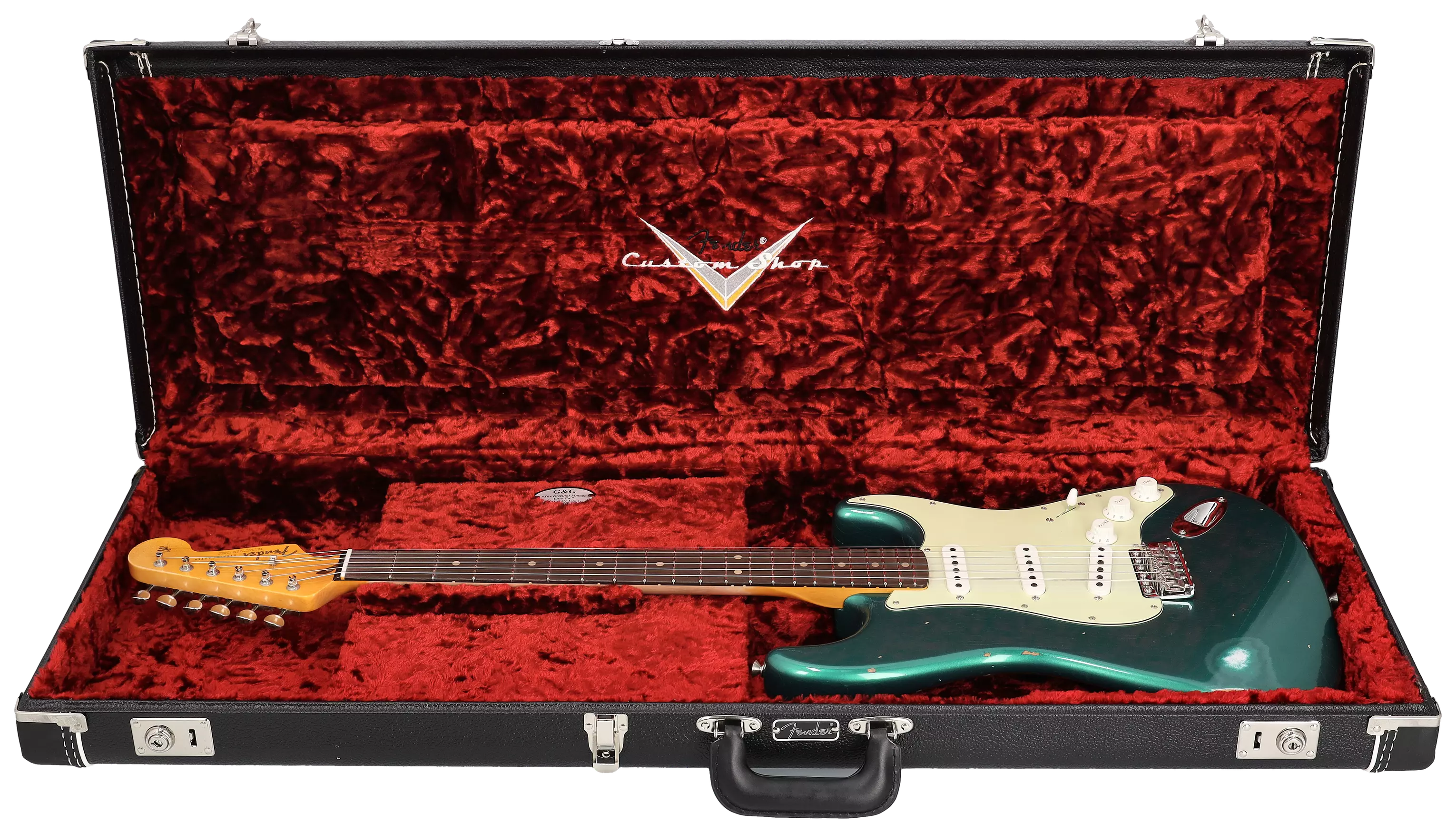 Fender Custom Shop 1963 Stratocaster Relic Aged British Racing Green Metallic #CZ562787 9