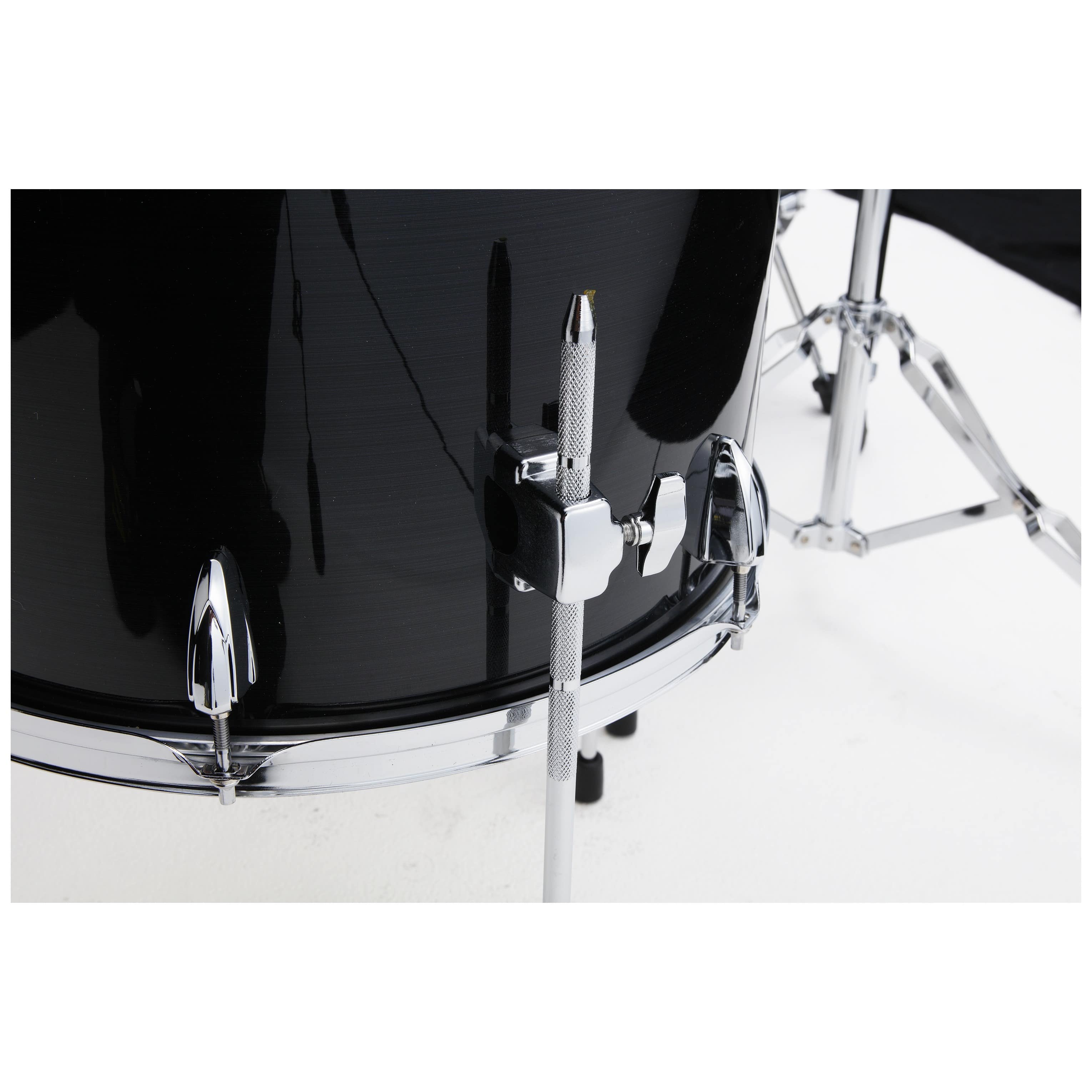 Tama IP52H6W-HBK Imperialstar Drumset 5 pcs. - Hairline Black / Chrom HW + MEINL Cymbals HCS Bronze 4