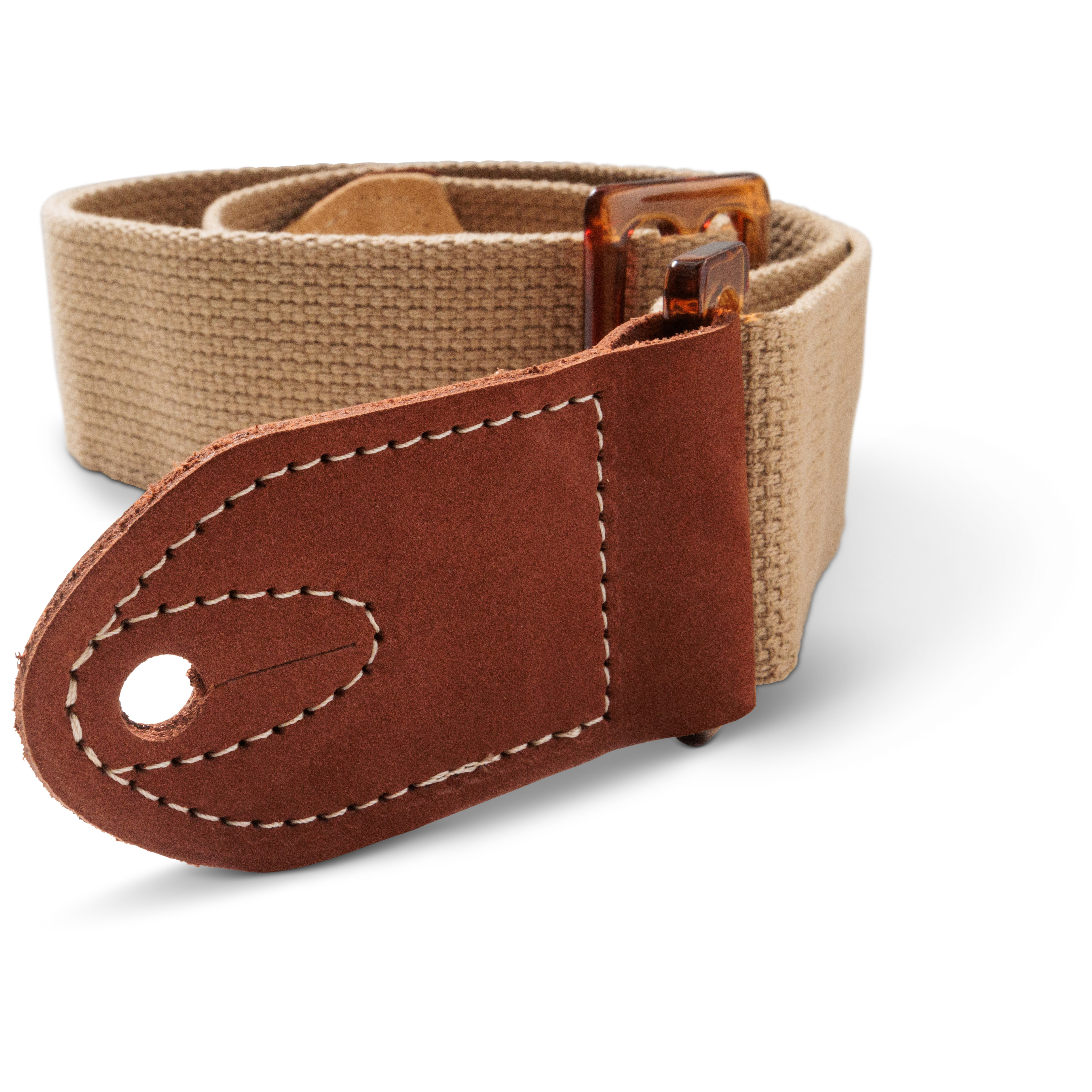 Taylor GS Mini Strap Tan Cotton 2" Amber Buckle 2