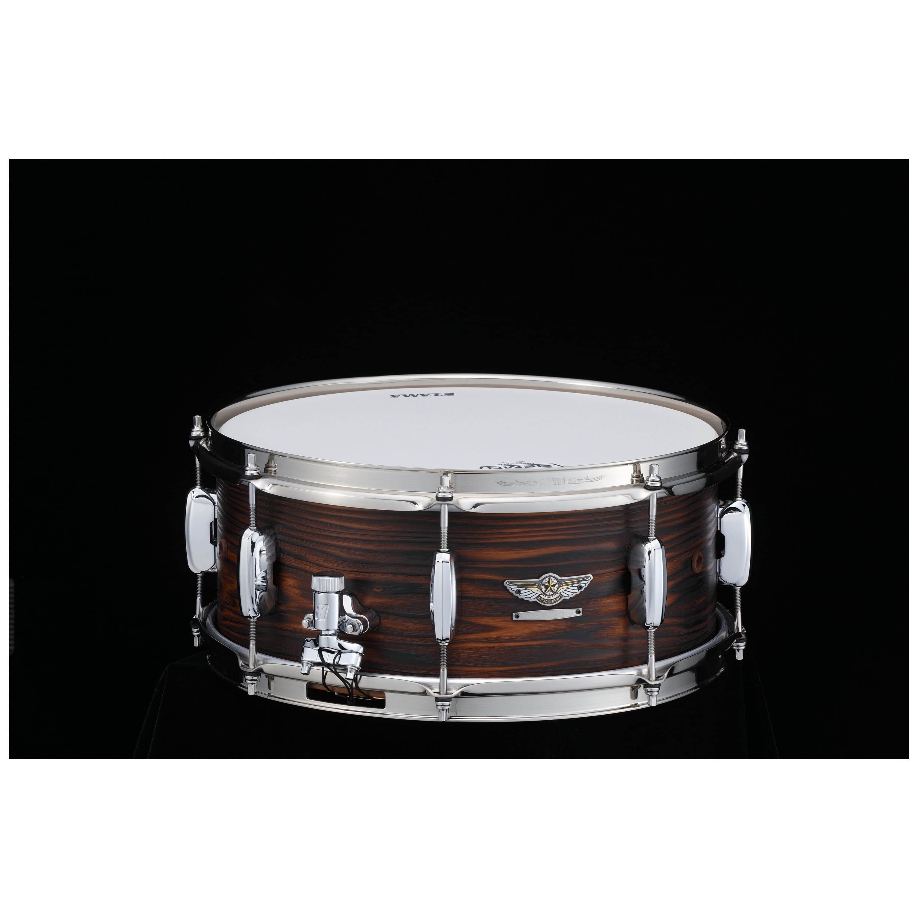 Tama TLJC146-BOC STAR Reserve Solid Cedar Snare Drum - 14" x 6" Burnt Oiled Cedar / Chrom HW 1