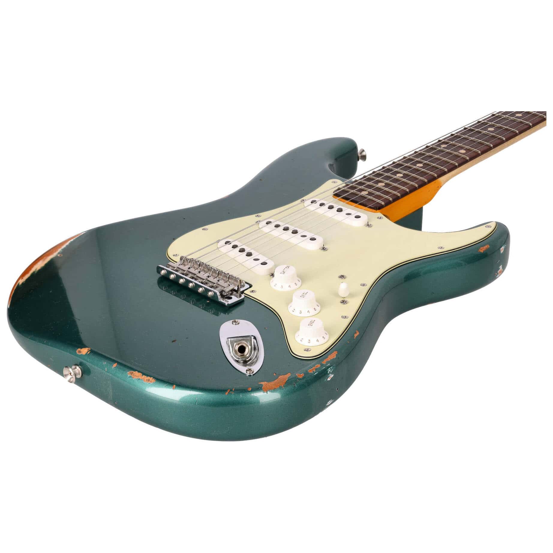 Fender Custom Shop 1963 Stratocaster Relic Aged Sherwood Green Metallic #1 7