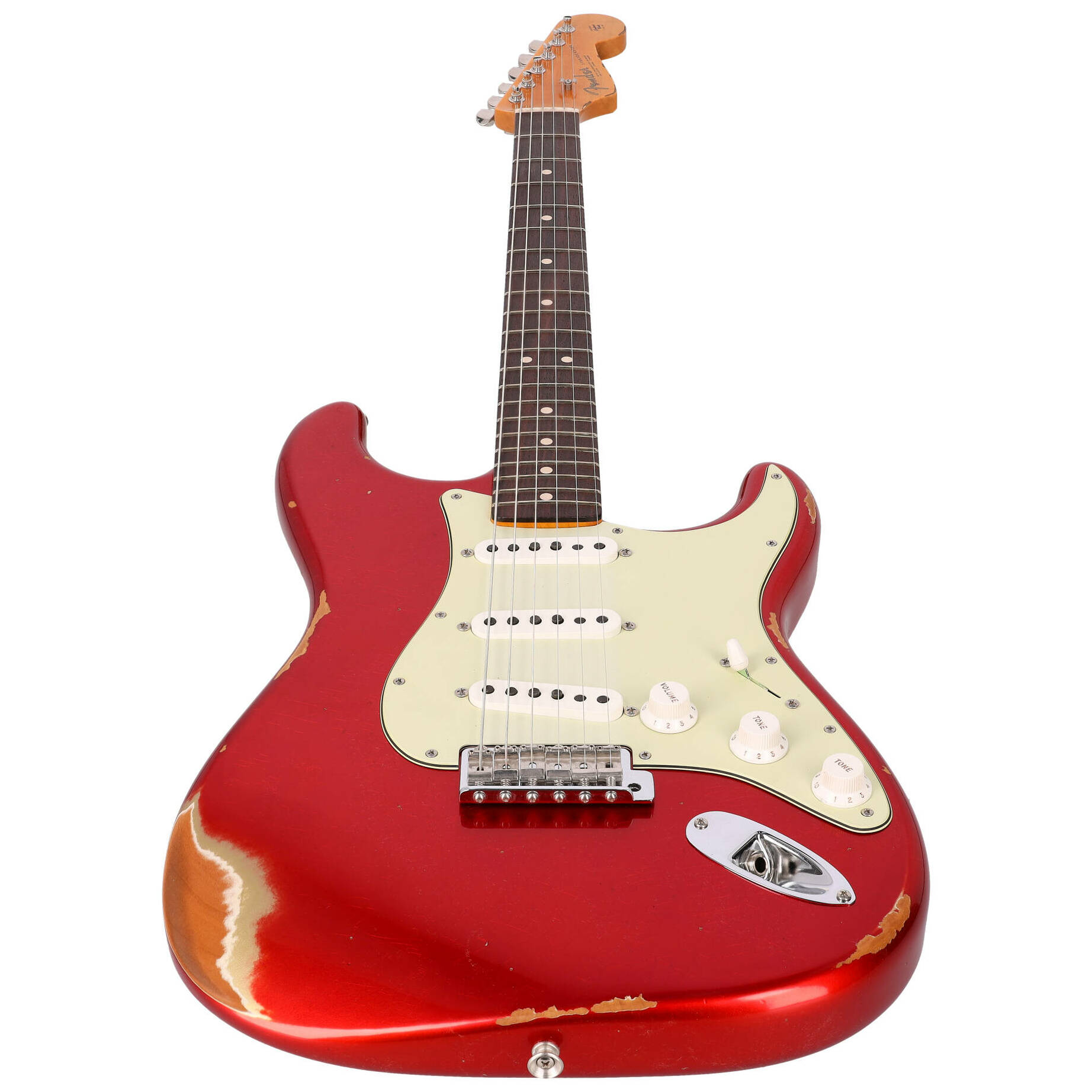 Fender Custom Shop 1963 Stratocaster Relic Aged Candy Apple Red Metallic 3