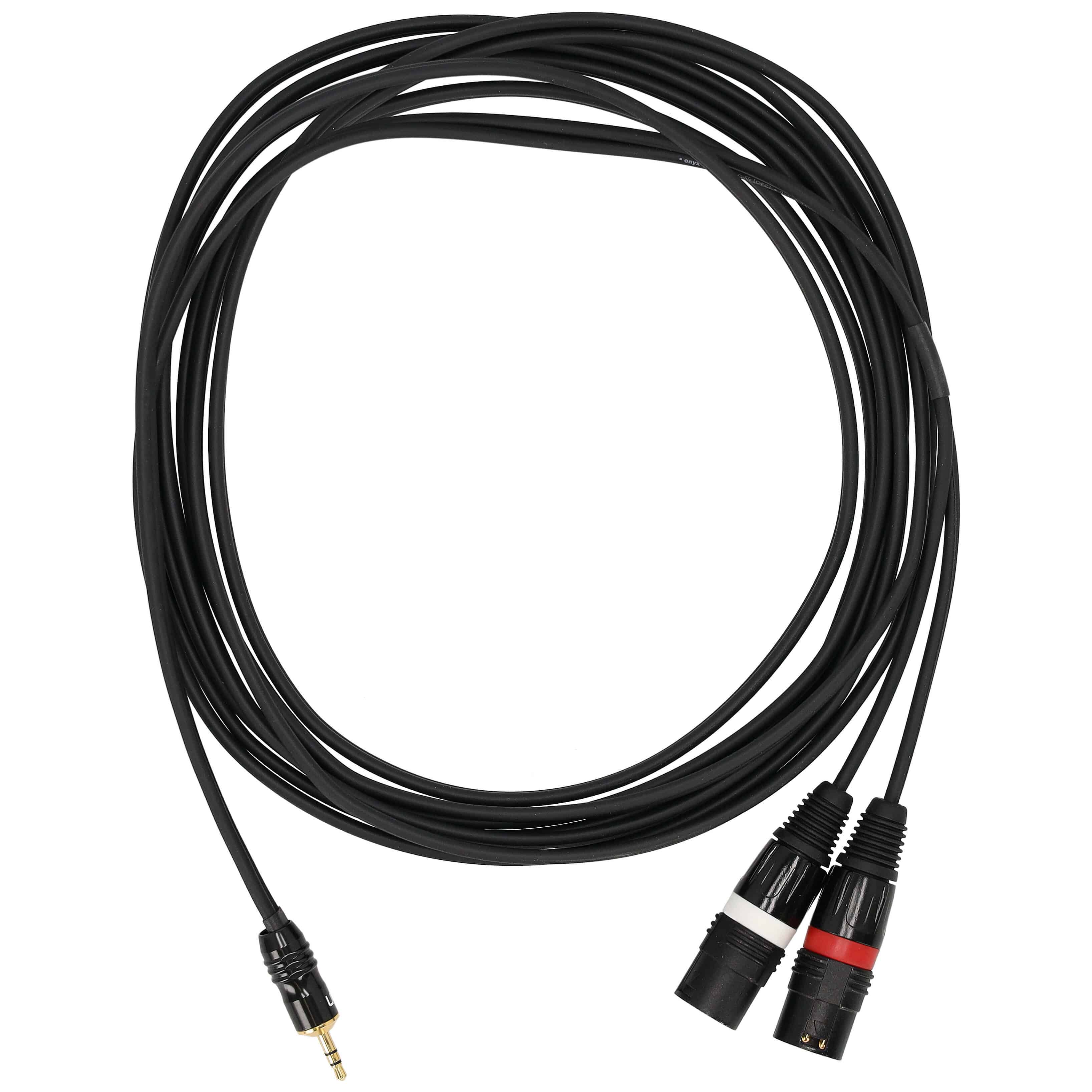 Sommer Cable ON9V-0500-SW SC-Onyx Miniklinke Stereo Male - 2 x XLR Male 5 Meter
