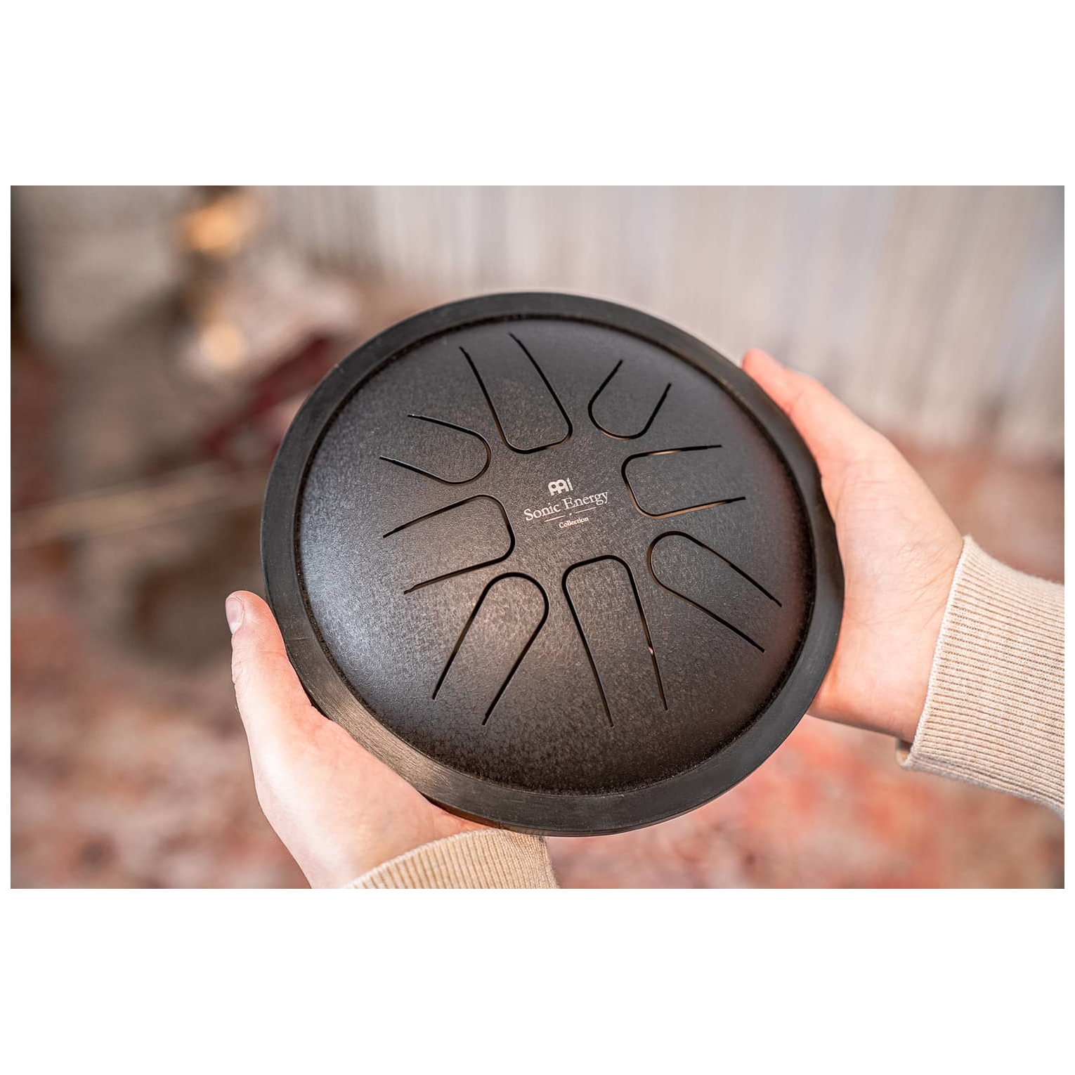 Meinl Sonic Energy - Meinl Sonic Energy SSTD1BK Small Steel Tongue Drum, Schwarz, F Moll 8 Töne, 7 18 cm Durchmesser - 3