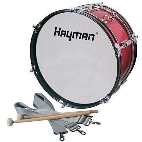  16" Red Junior Marching Bass Drum