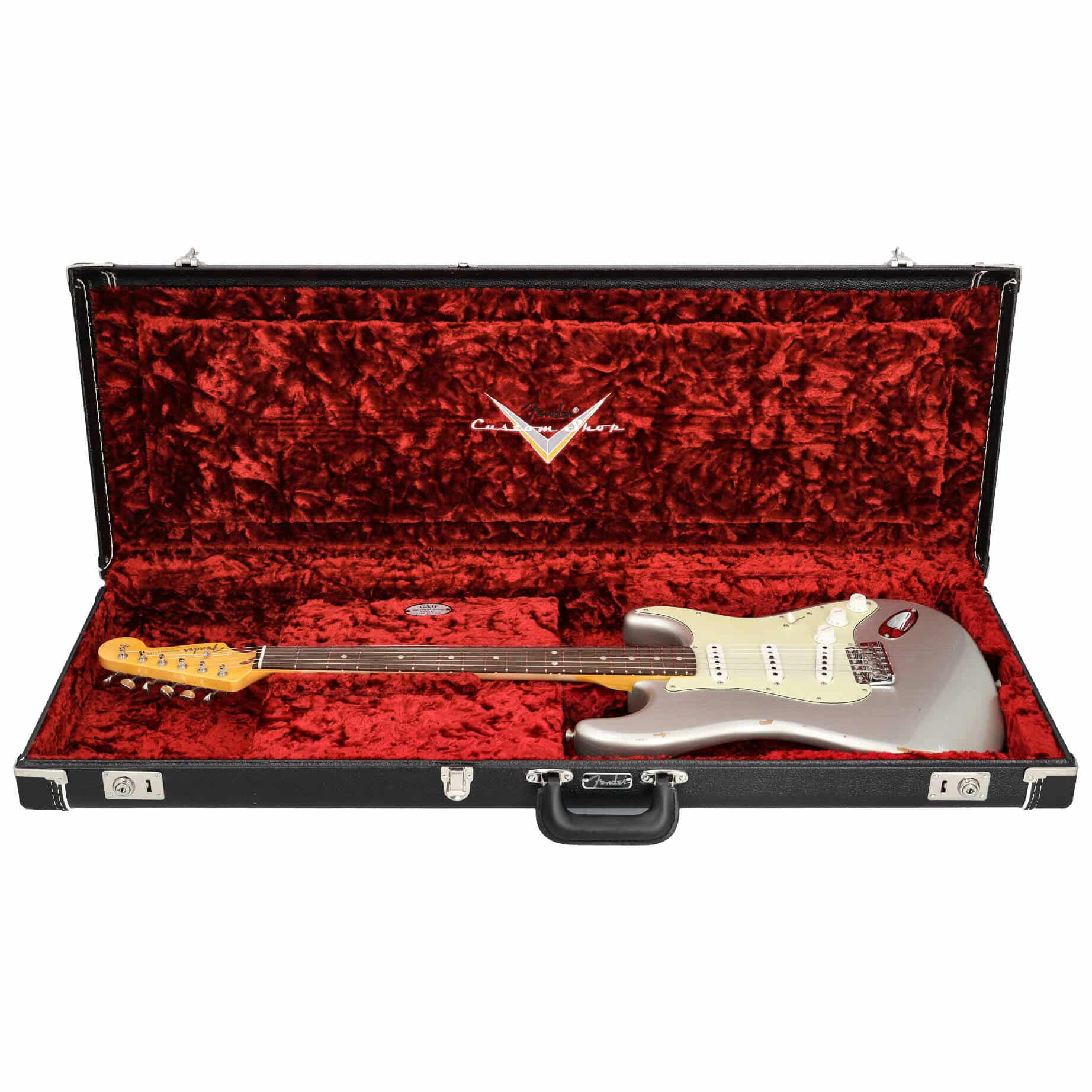 Fender Custom Shop 1963 Stratocaster Relic Aged Inca Silver Metallic 9