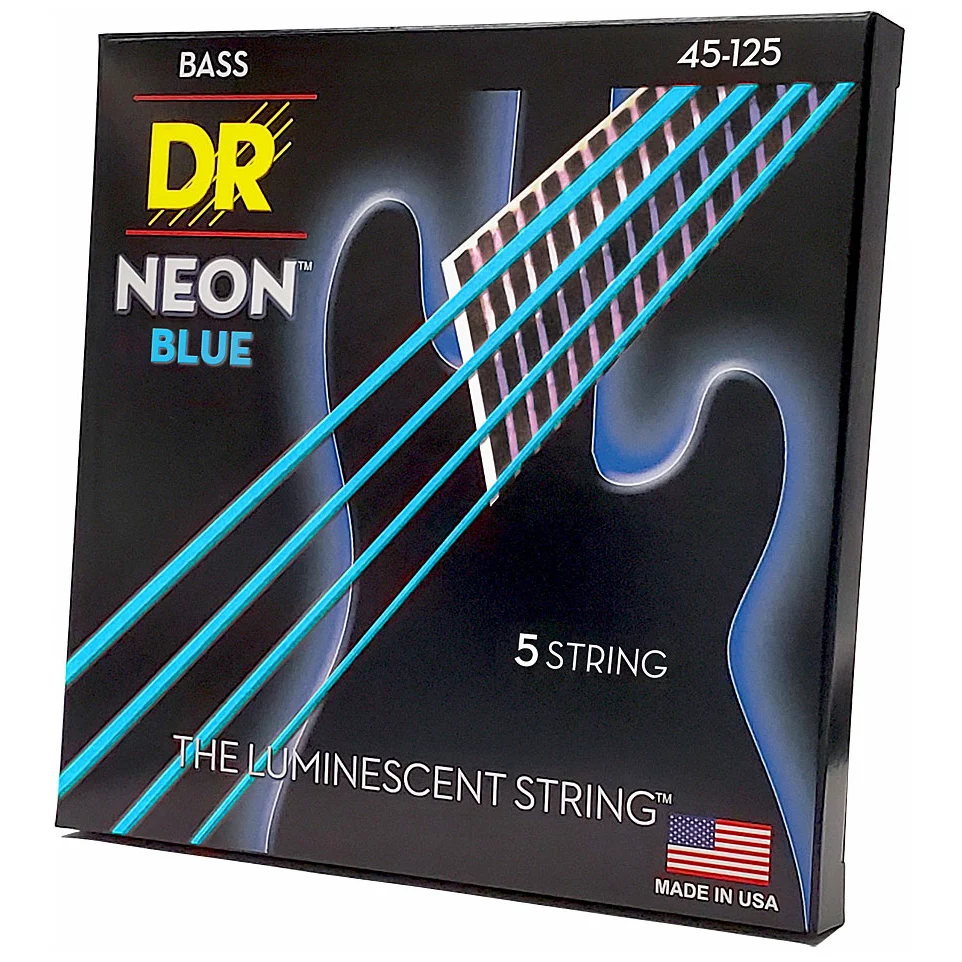 DR Strings Neon Blue NBB5-45