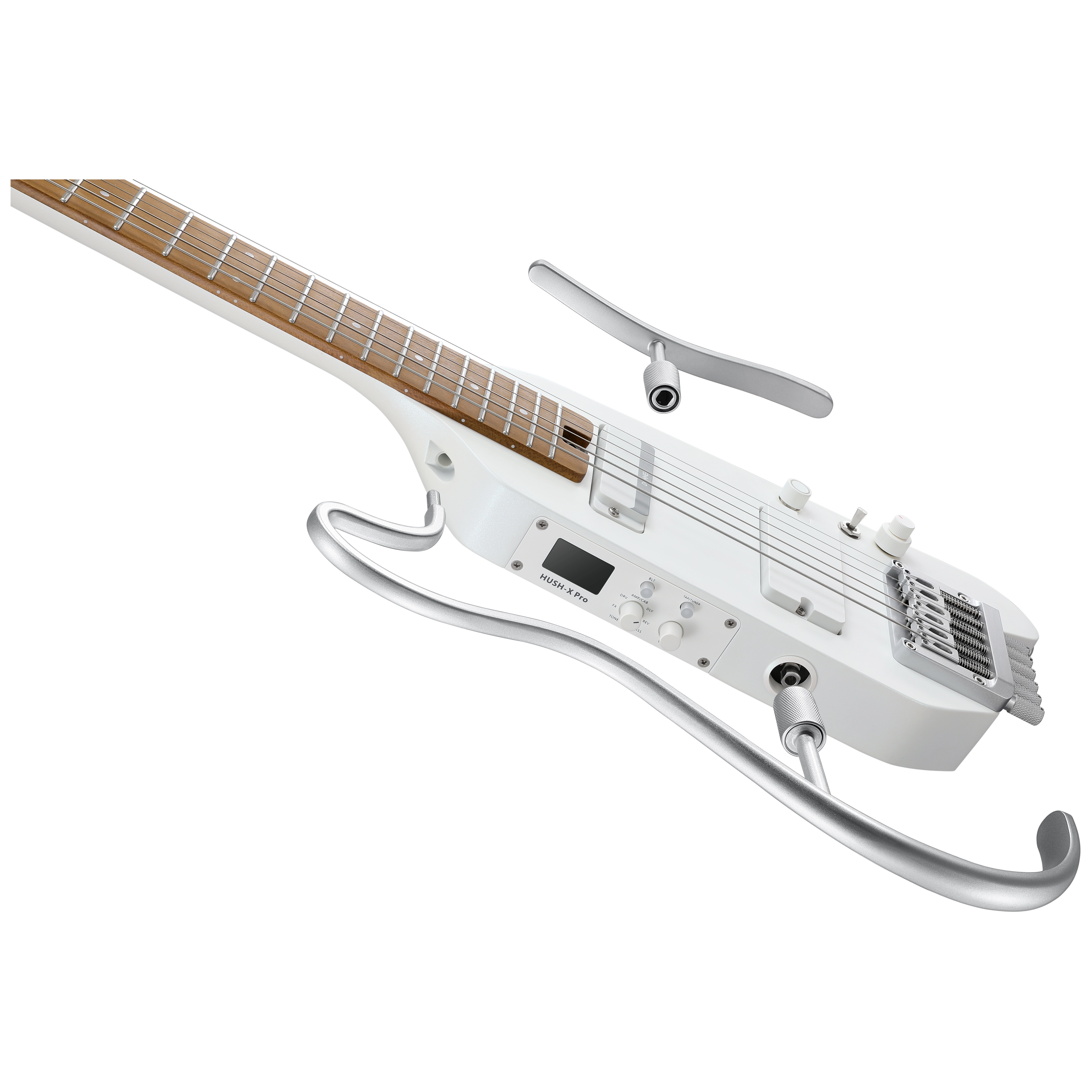 Donner HUSH-X Pro Traveler Guitar White 4