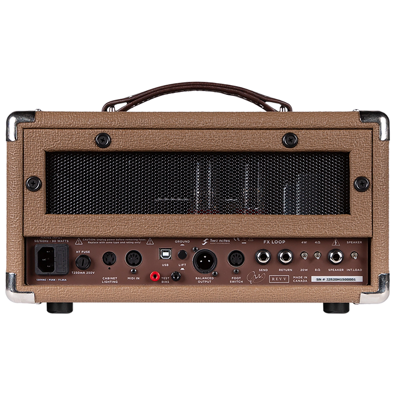 Revv Amplification D20 Joey Landreth Edition Brown Face Head