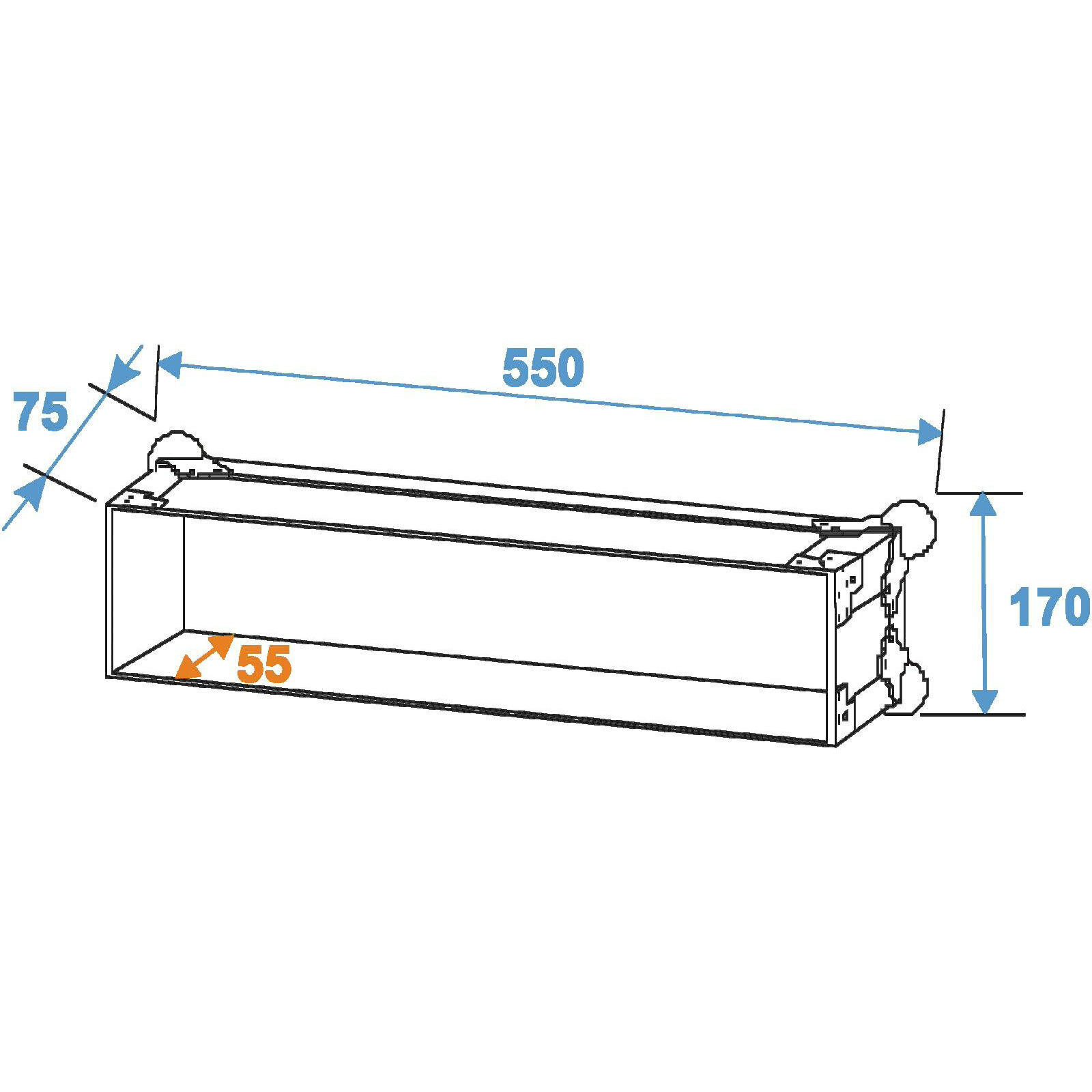 Roadinger Rack Profi 2U 45cm 2