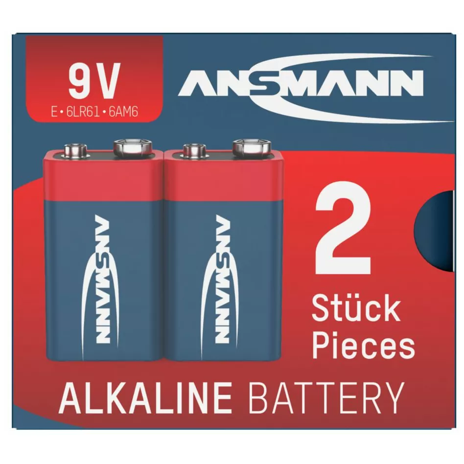 Ansmann 9V Alkaline Batterie Block E / 6LR61 2er Karton 3