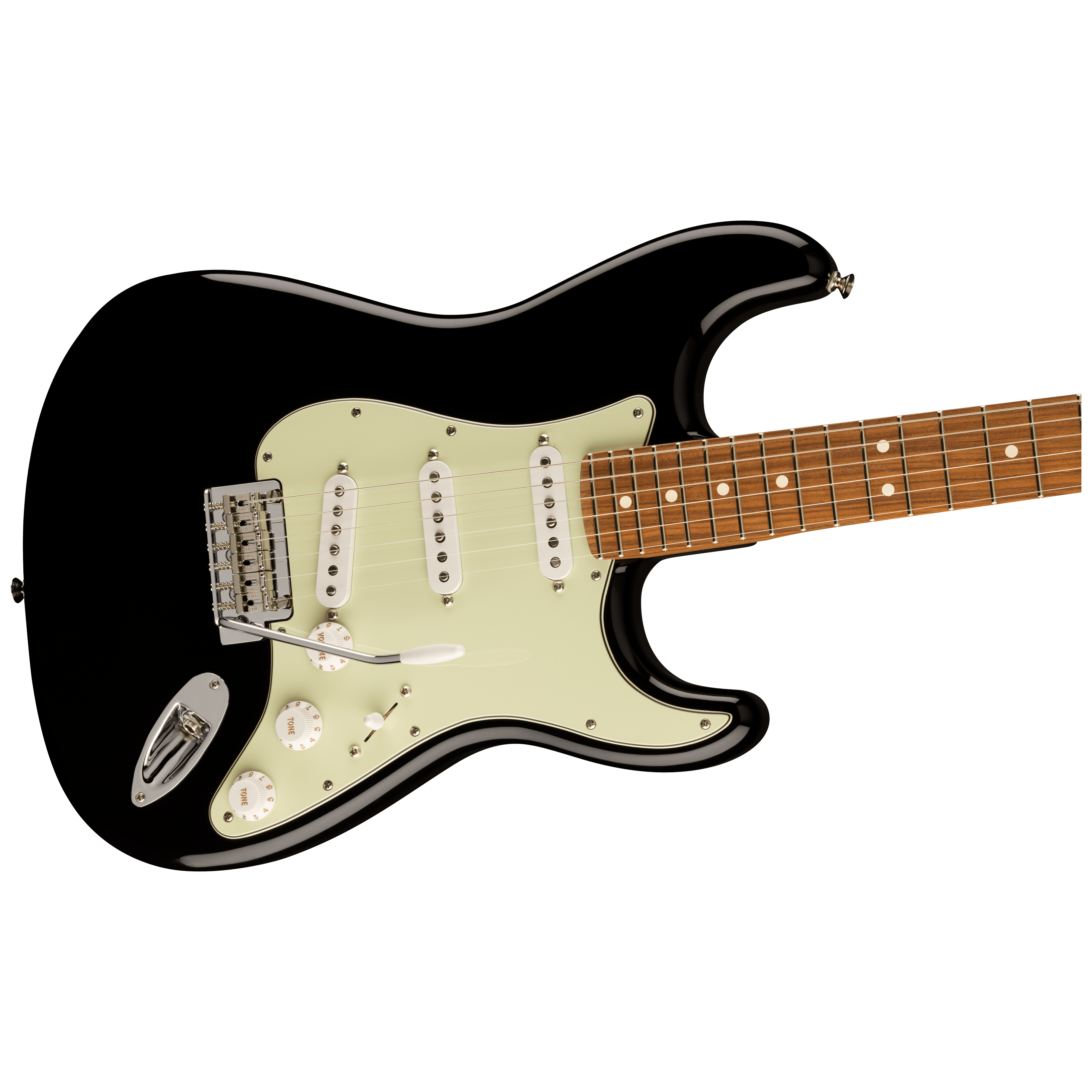 Fender LTD Player Stratocaster PF RST MN BLK 5