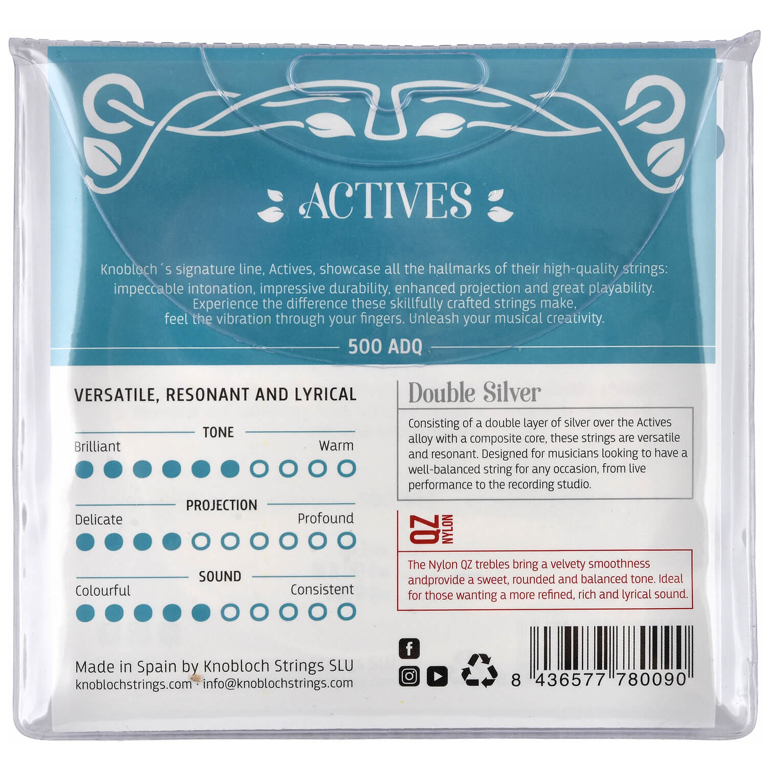 Knobloch - Knobloch QZ 500ADQ High Tension Saiten - 1