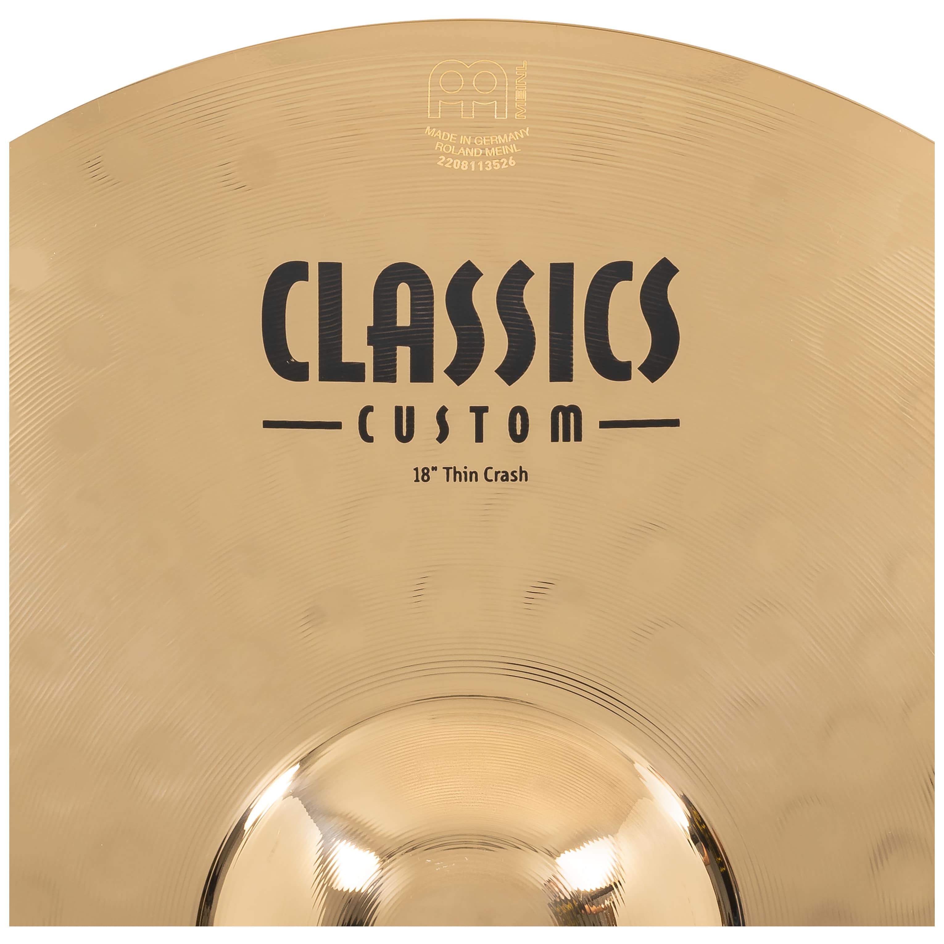 Meinl Cymbals CC18TC-B - 18" Classics Custom Brilliant Thin Crash 3