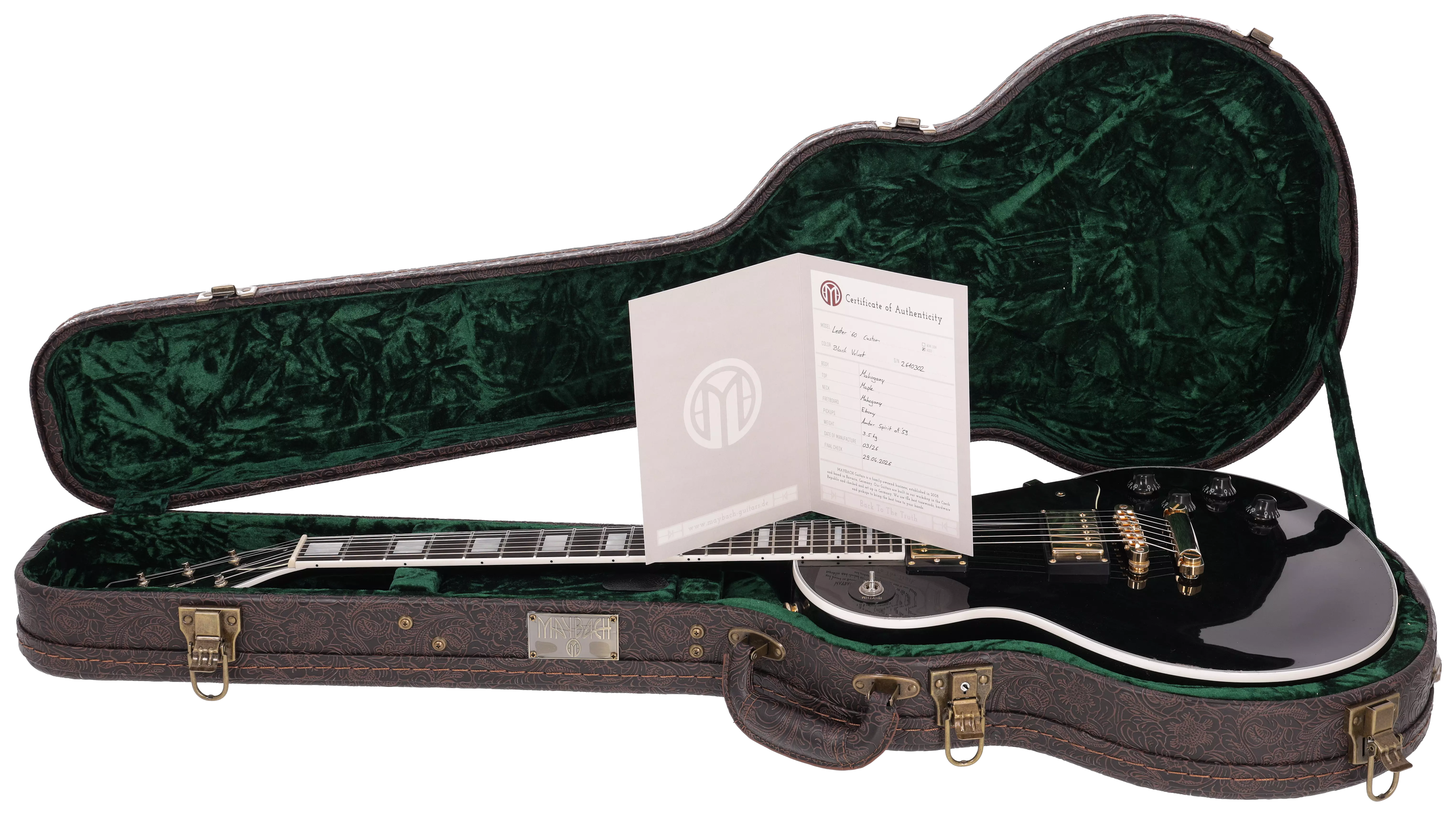 Maybach Lester Black Velvet 57 Custom 60s Slim Taper Aged # 17