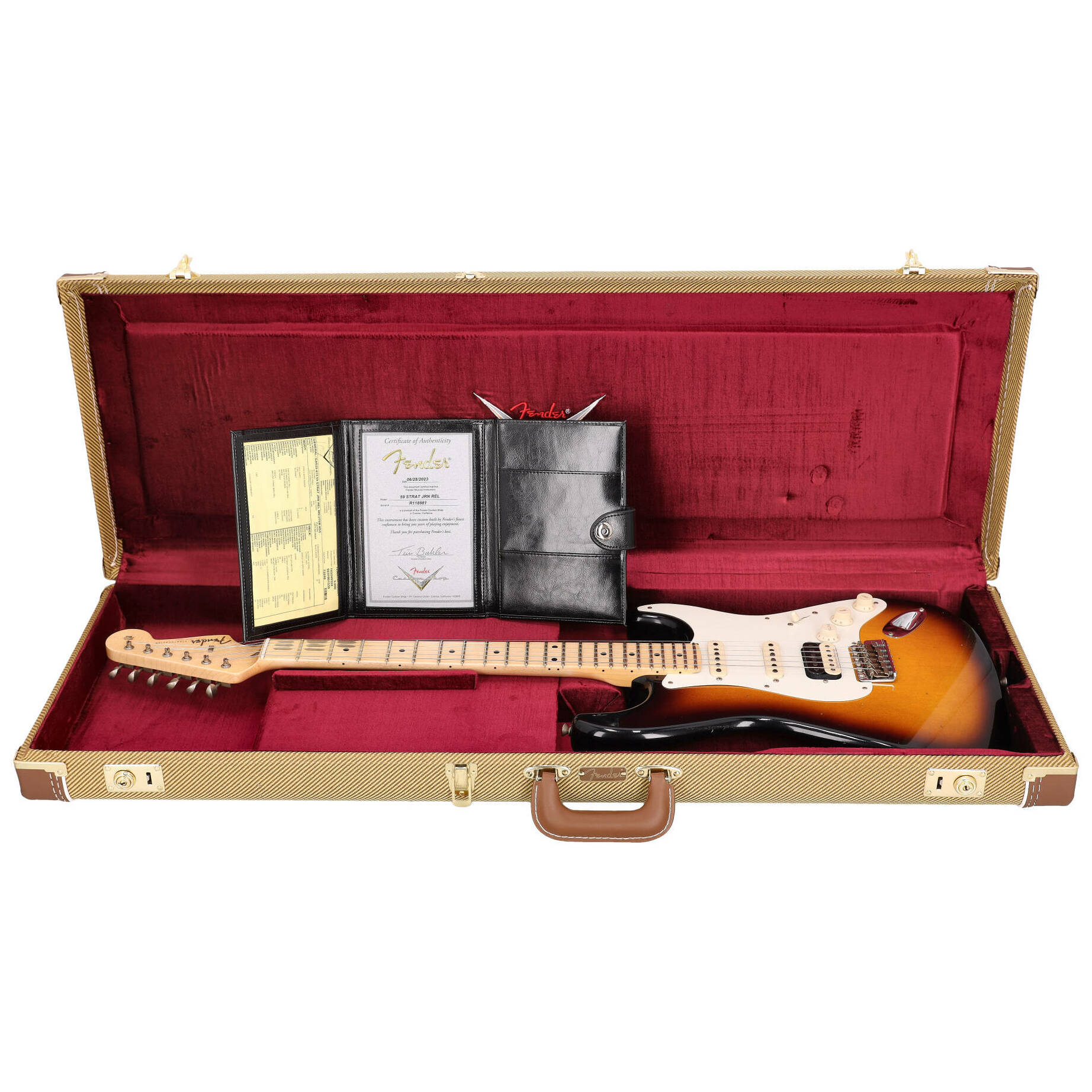 Fender Custom Shop 1959 Stratocaster Dealer Select JRN HSS MN 2TS #3 14
