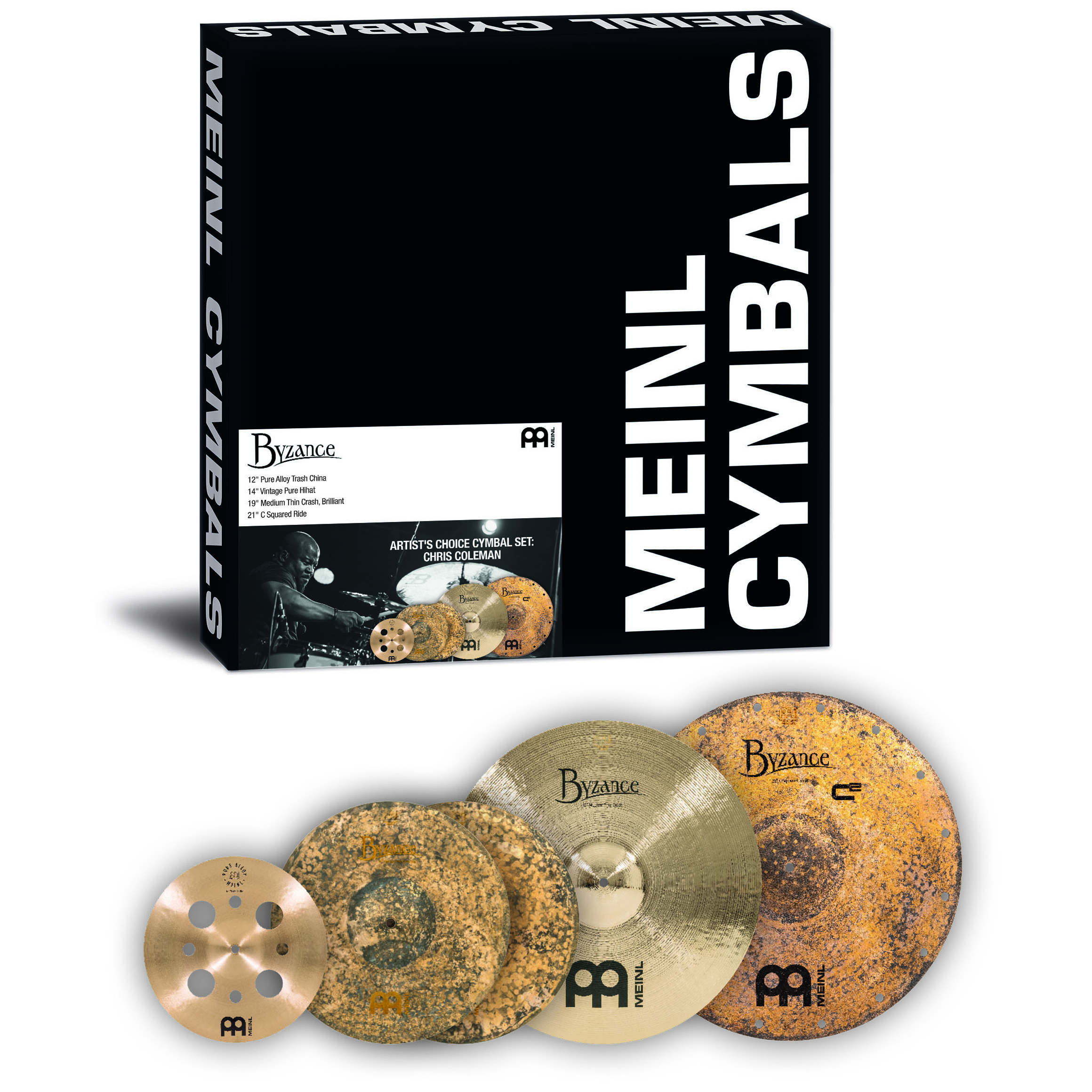 Meinl Cymbals A-CS5 - Byzance Artist's Choice Cymbal Set: Chris Coleman