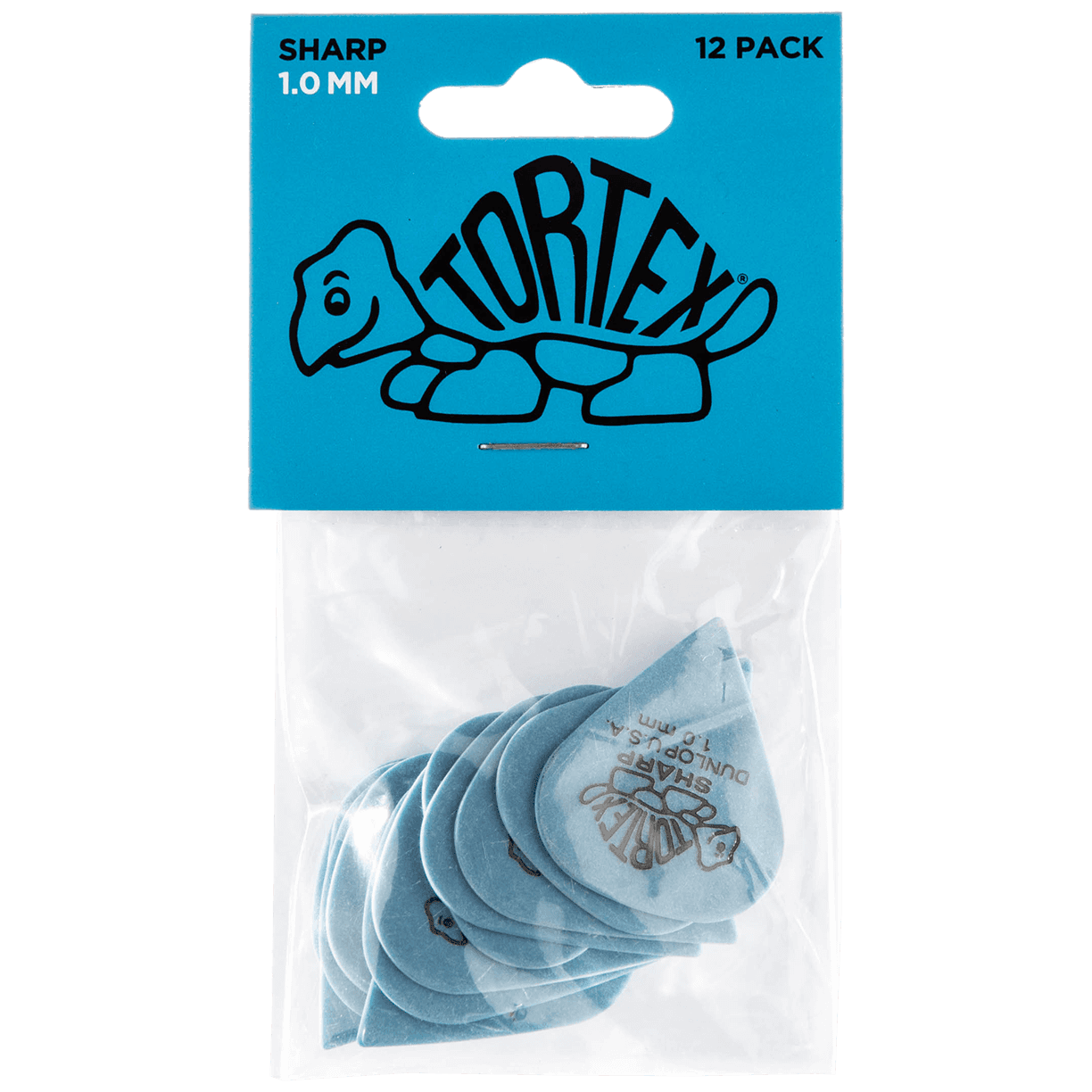 Dunlop Pick Tortex Sharp 1.00 Player's Pack 12 Stück