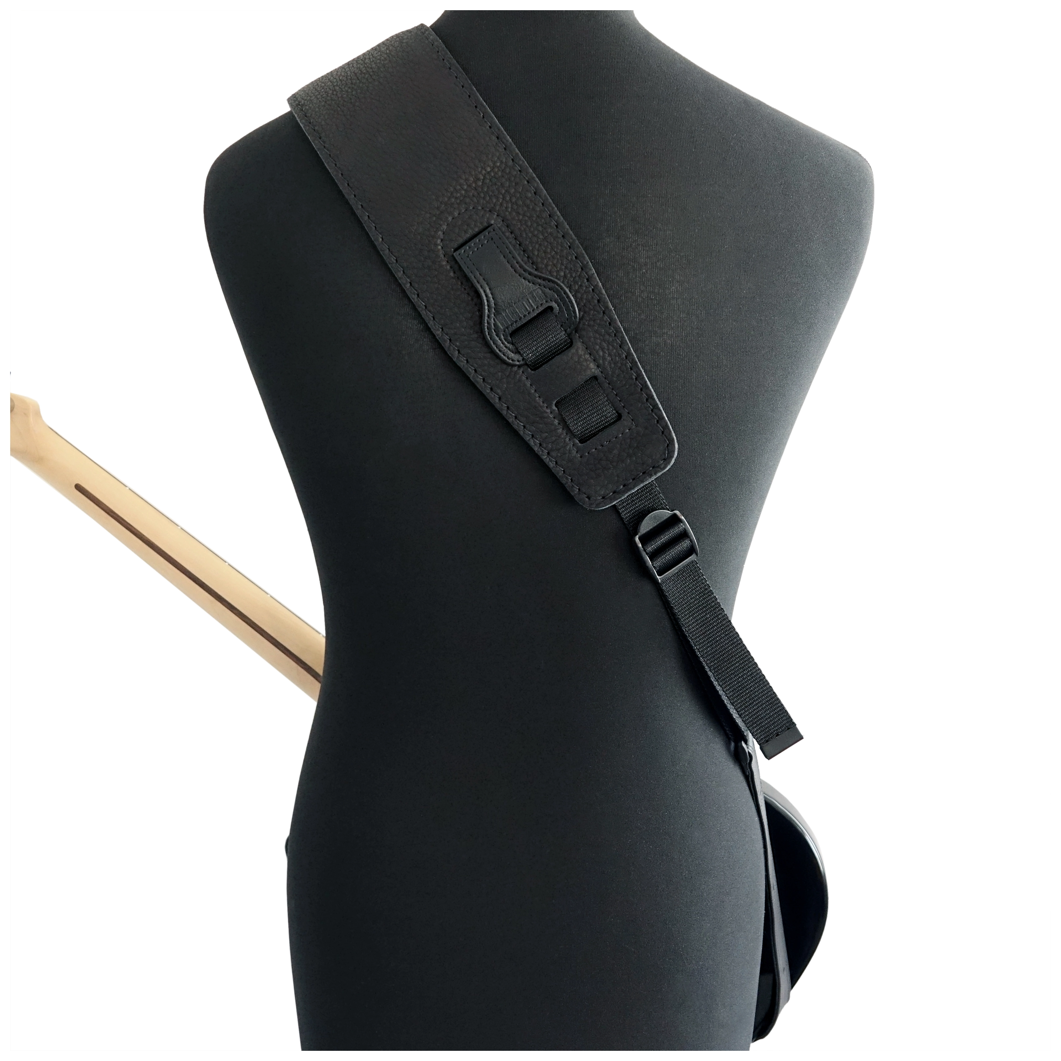 Richter Beavertail Gitarrengurt Bullneck Wild Black 8