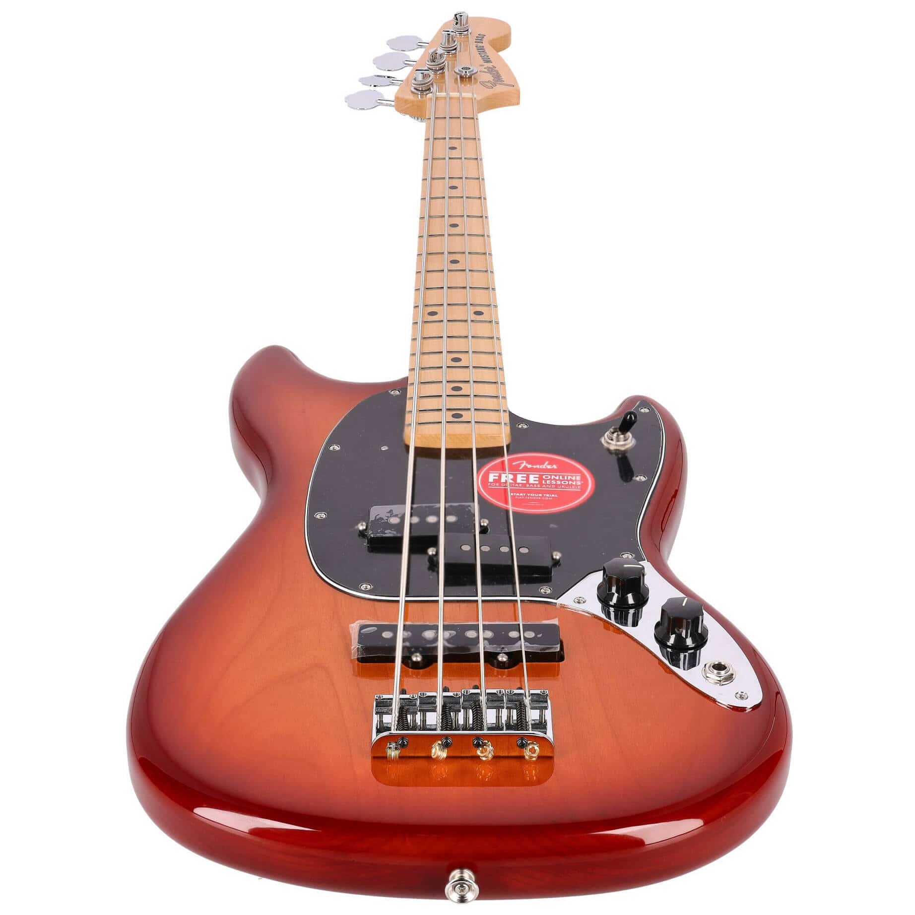 Fender Mustang Bass PJ MN Sienna Sunburst 3