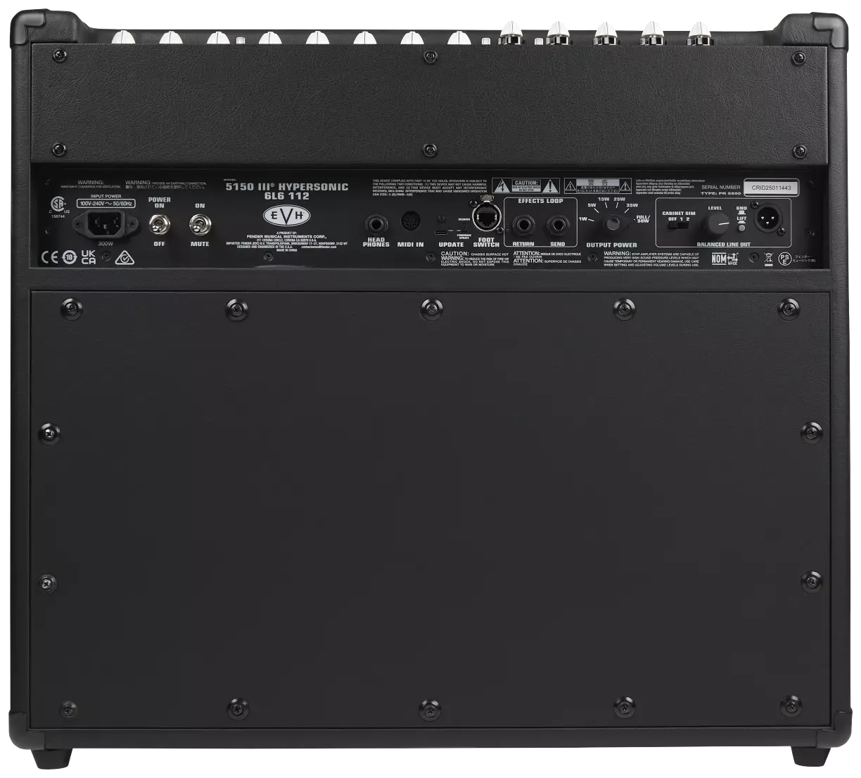 EVH 5150III Hypersonic 6L6 1x12 BLK 3