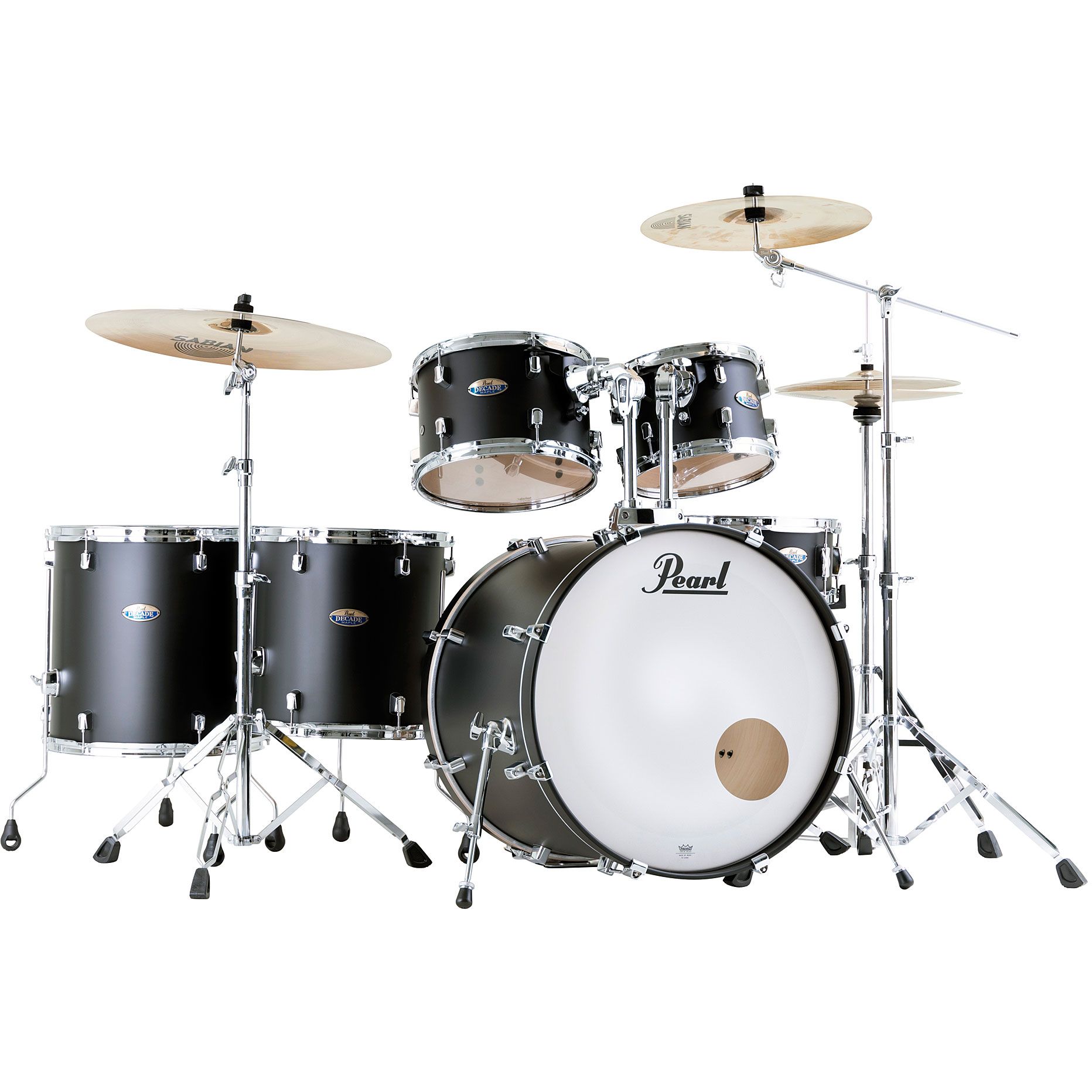 Pearl Decade Maple 22" Satin Slate Black Drumset