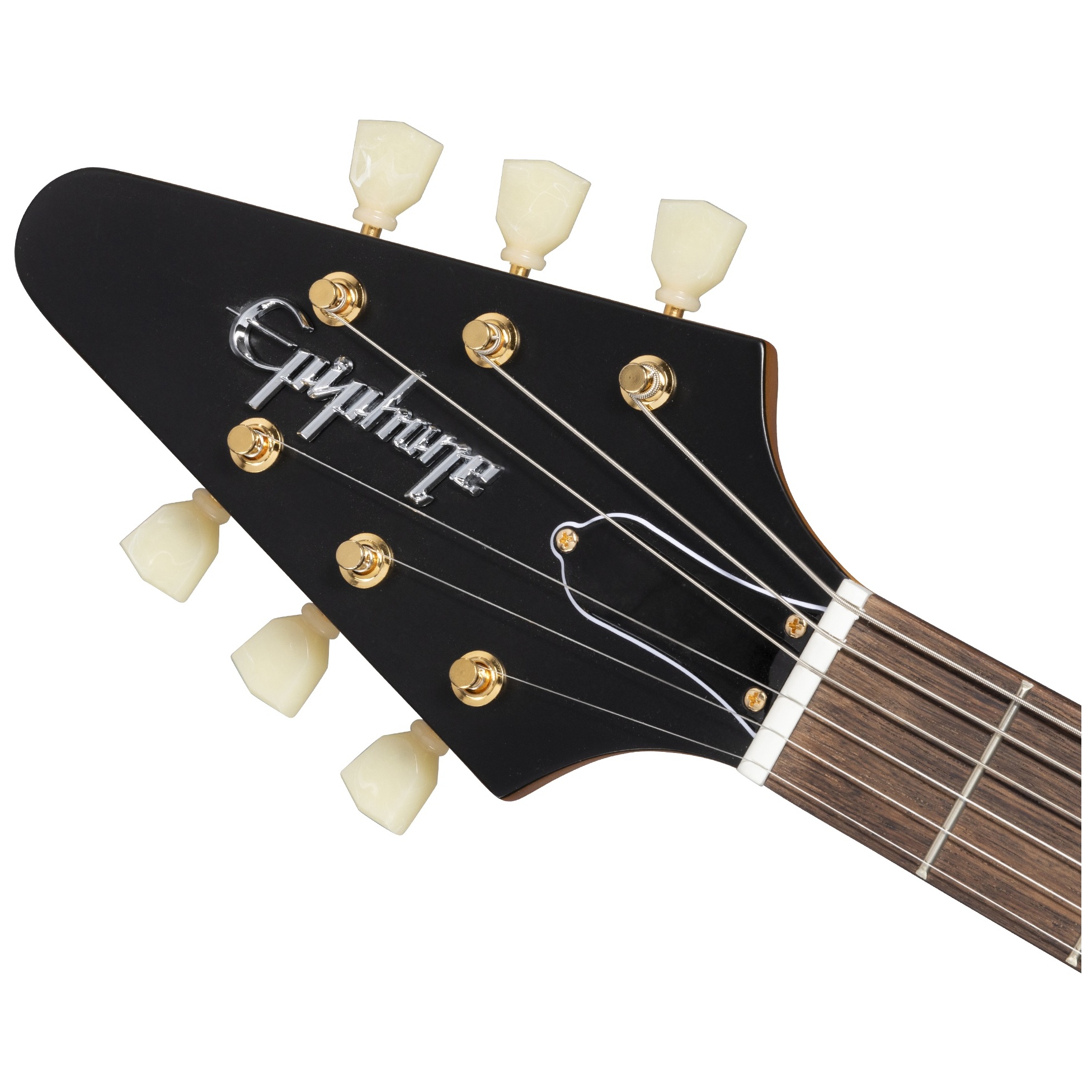 Epiphone 1958 Korina Flying V White Pickguard LH ANA 5