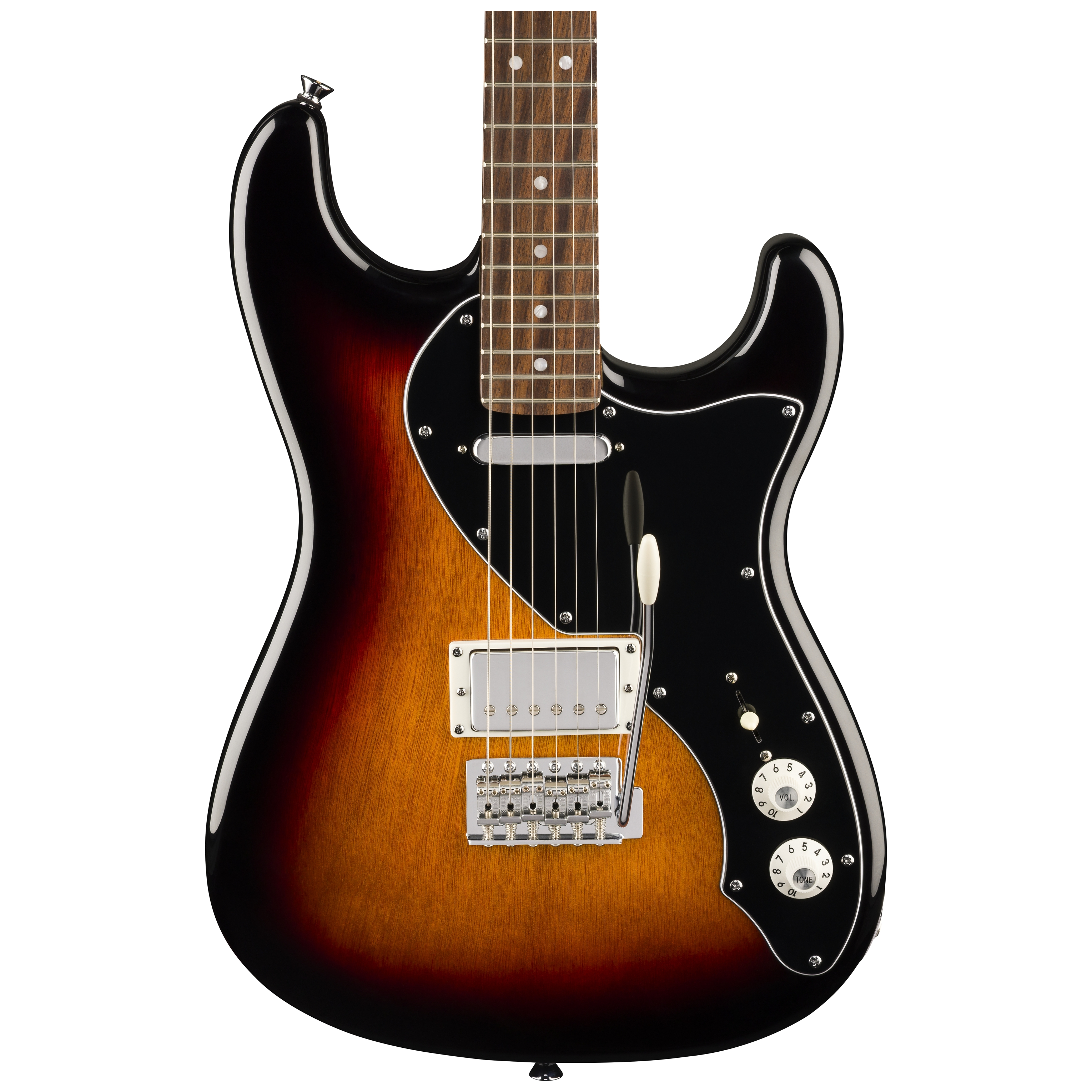 Squier by Fender Paranormal Stratocaster DLX LRL Black PG 3-Color Sunburst 3