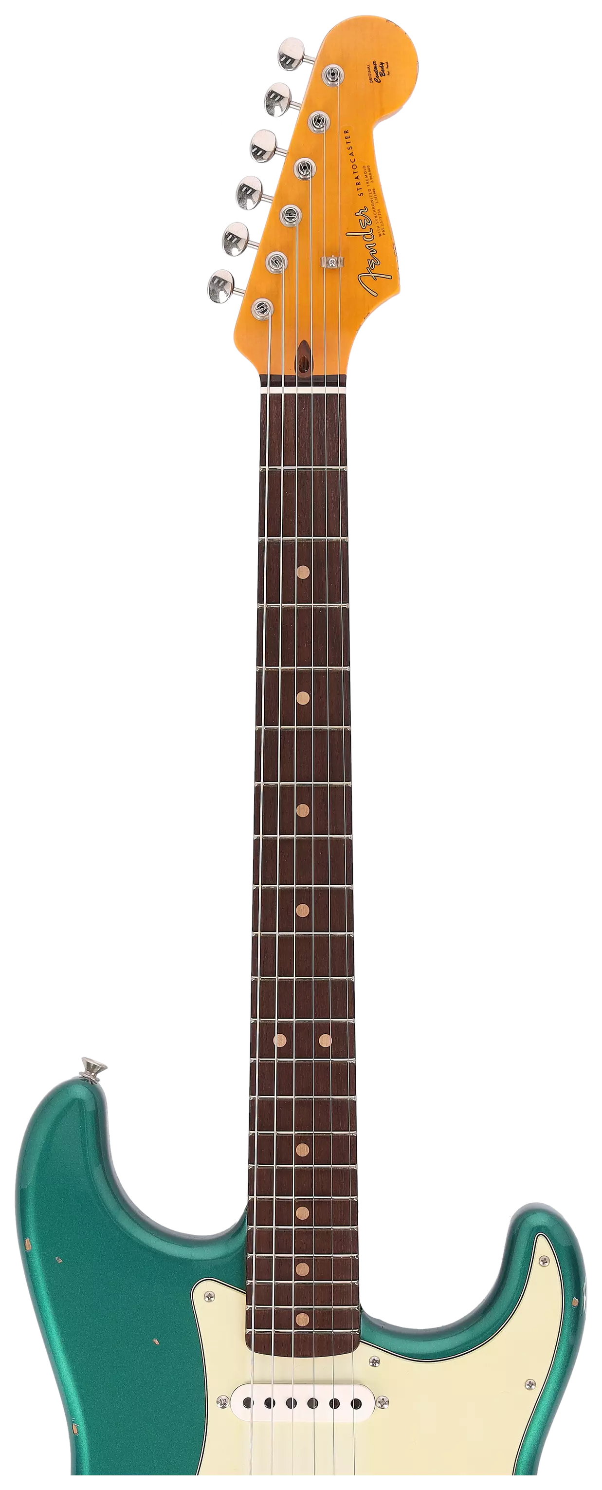 Fender Custom Shop 1963 Stratocaster Relic Aged British Racing Green Metallic #CZ562787 5