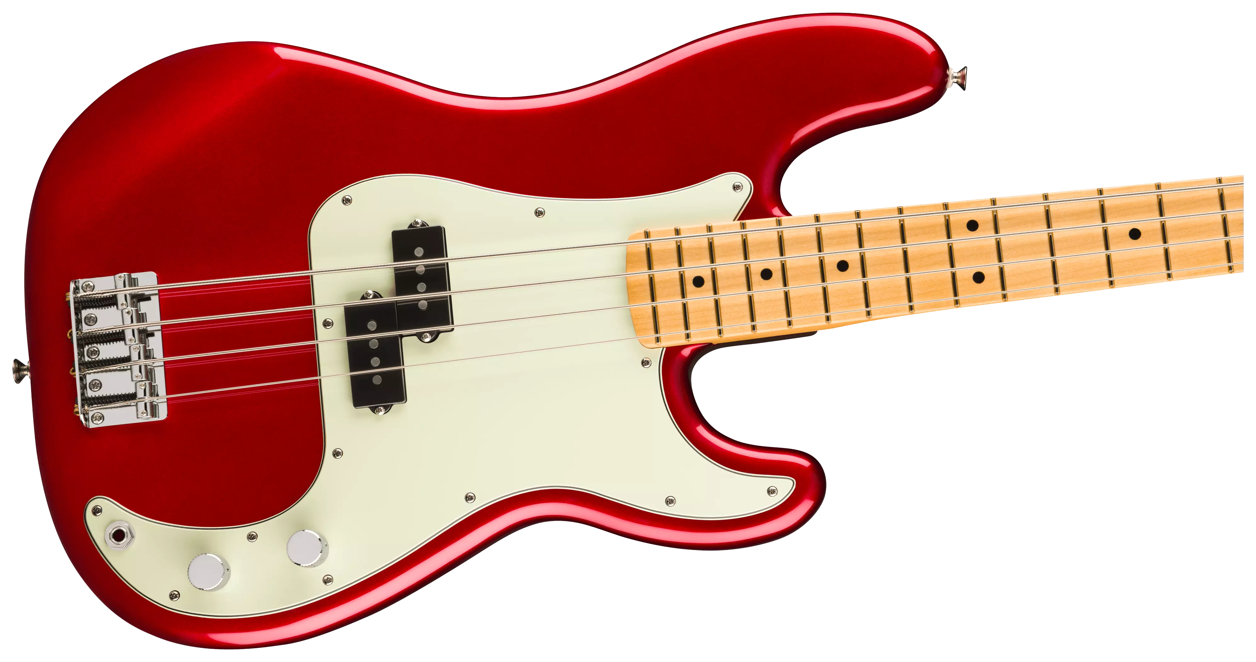 Fender 75th Anniversary Player II Precision Bass MN Candy Apple Red 4