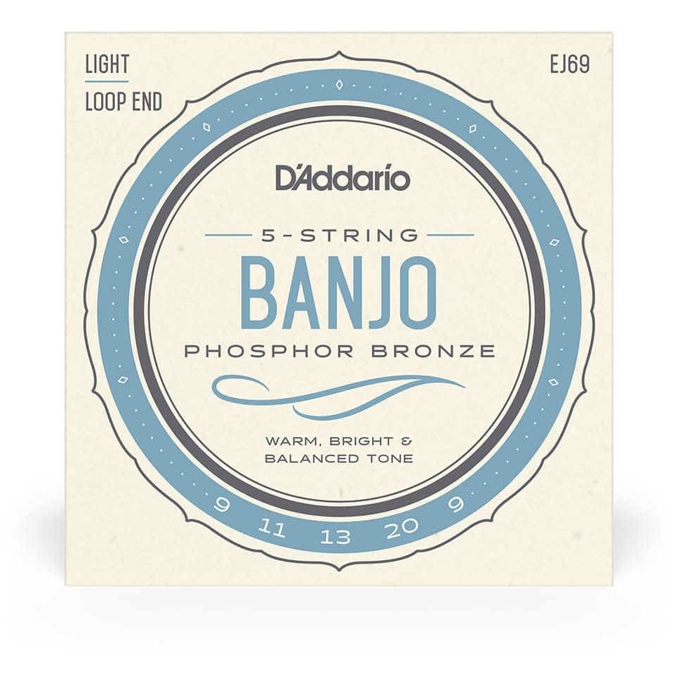 D’Addario EJ69 - 5-String Banjo Phosphor Bronze | 009-020