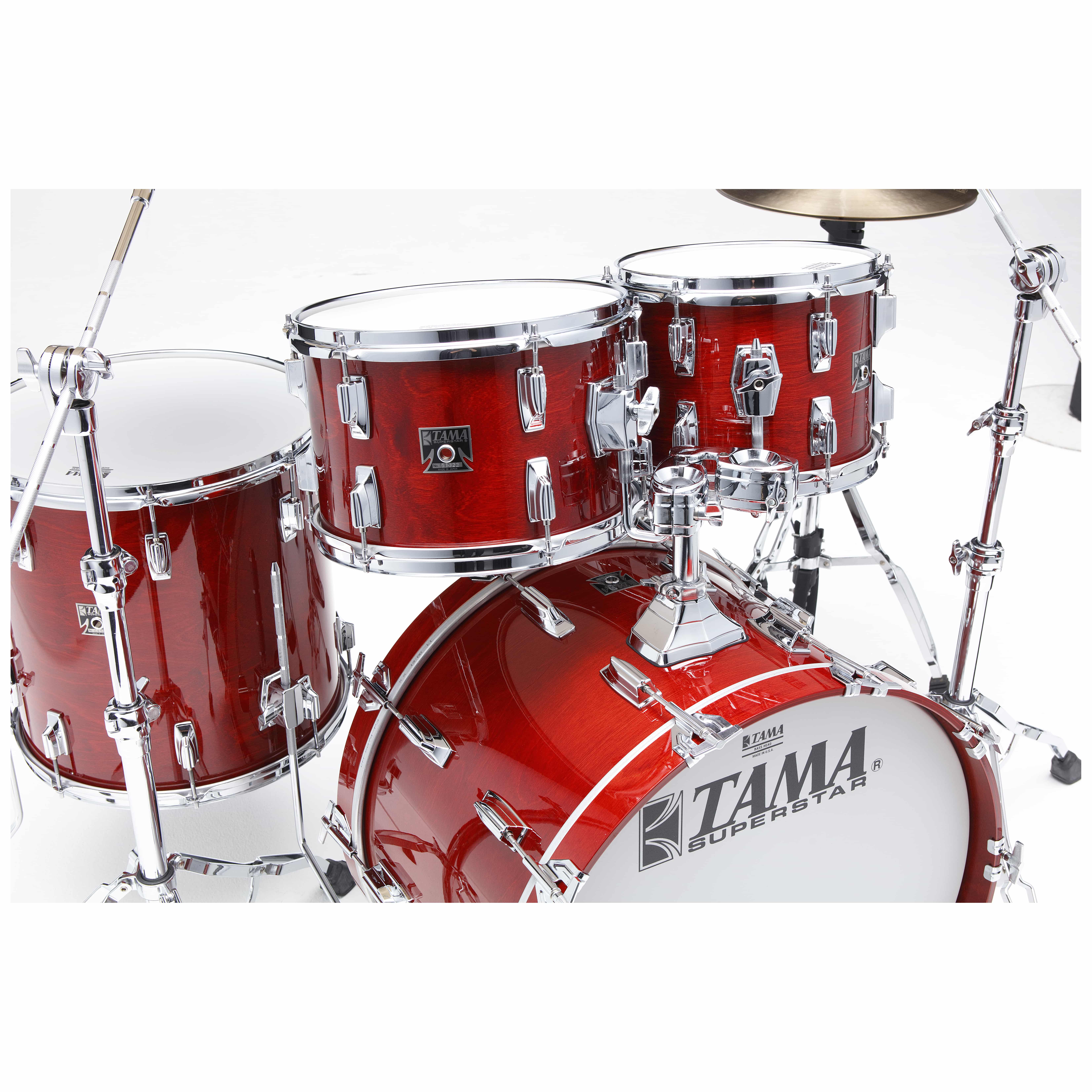 Tama SU42RS-CHW - 50th LIMITED Superstar Reissue 4pcs Drum Shell Kit - Cherry Wine 1