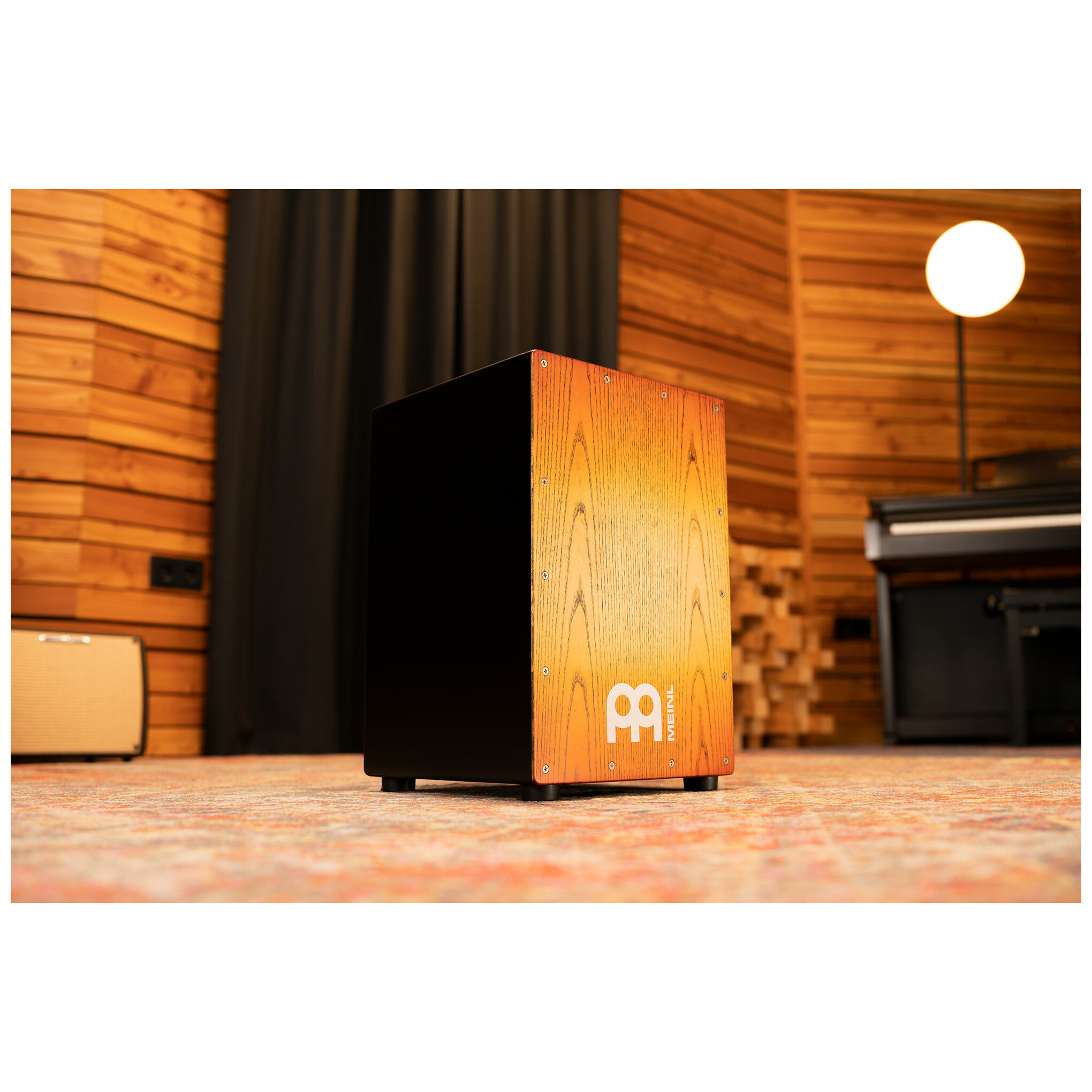 Meinl Percussion MCAJ100BK-SAF - Headliner® Series Snare Cajon, Sonoran Amber Fade  5