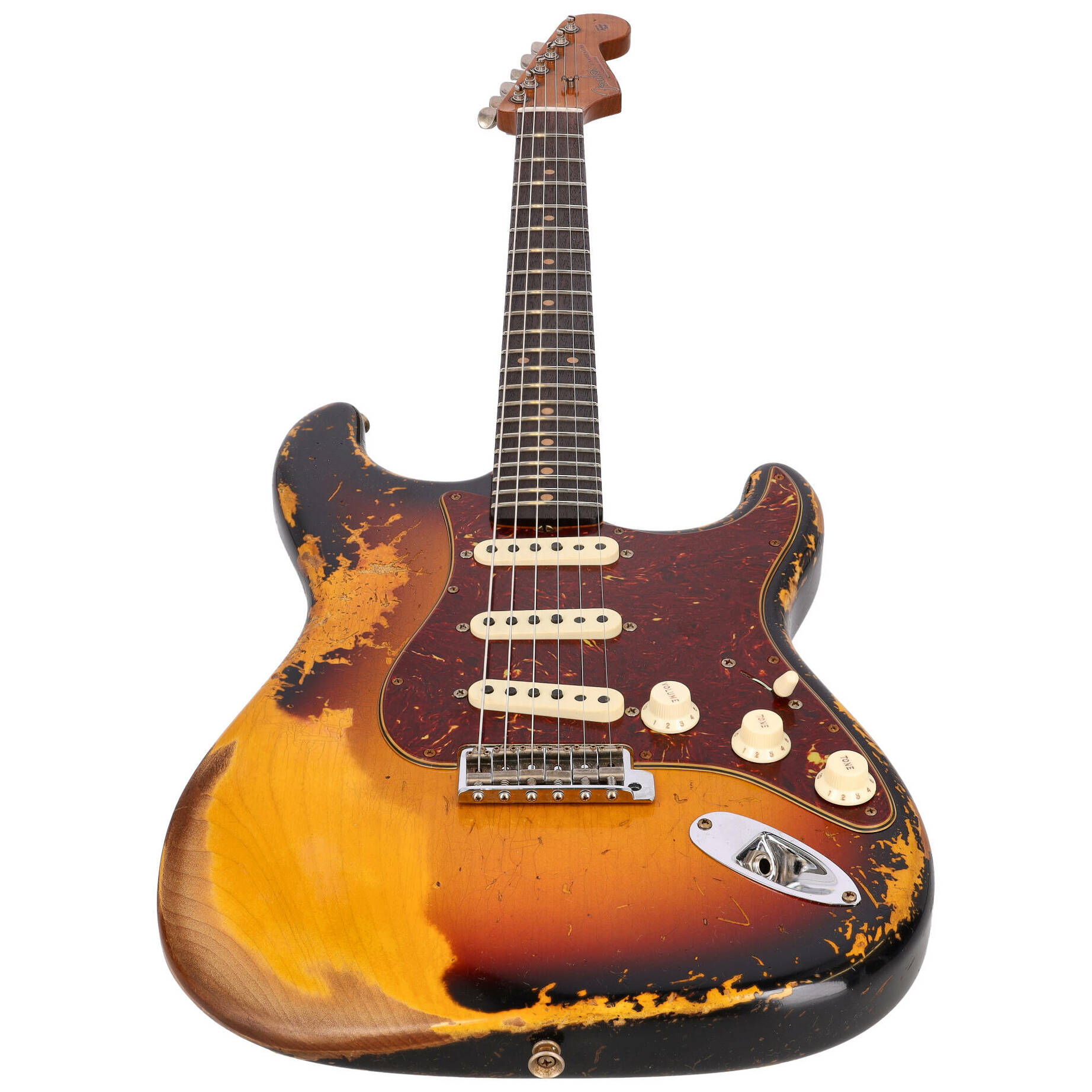 Fender Custom Shop 1961 Stratocaster Roasted Super Heavy Relic Aged 3 Color Sunburst 3