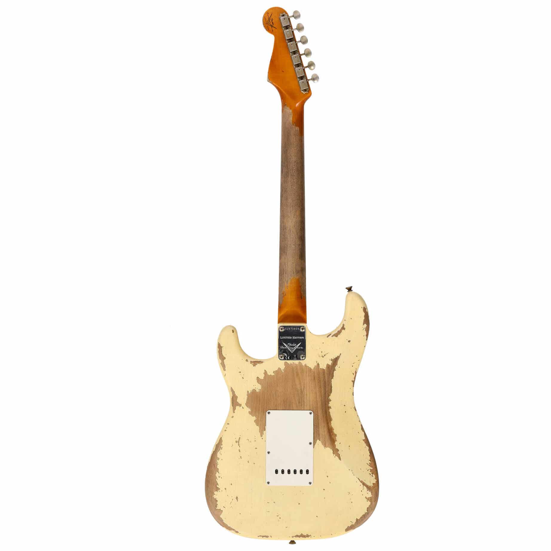 Fender LTD Custom Shop 60 Dual Mag Stratocaster Super Heavy Relic Aged Vintage White 2