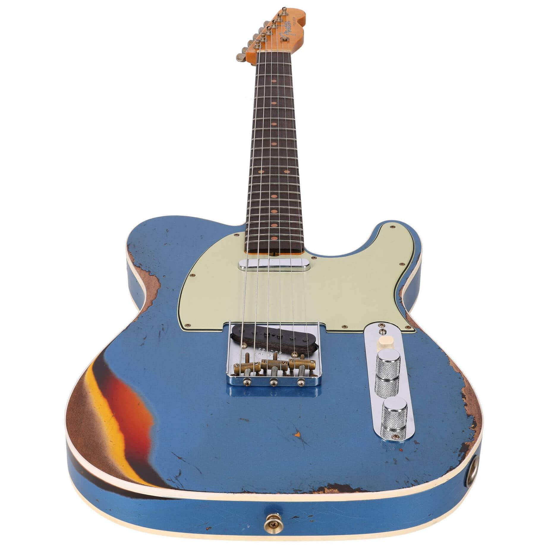 Fender LTD Custom Shop 60 Telecaster Heavy Relic Aged Lake Placid Blue over Chocolate 3-CS 3
